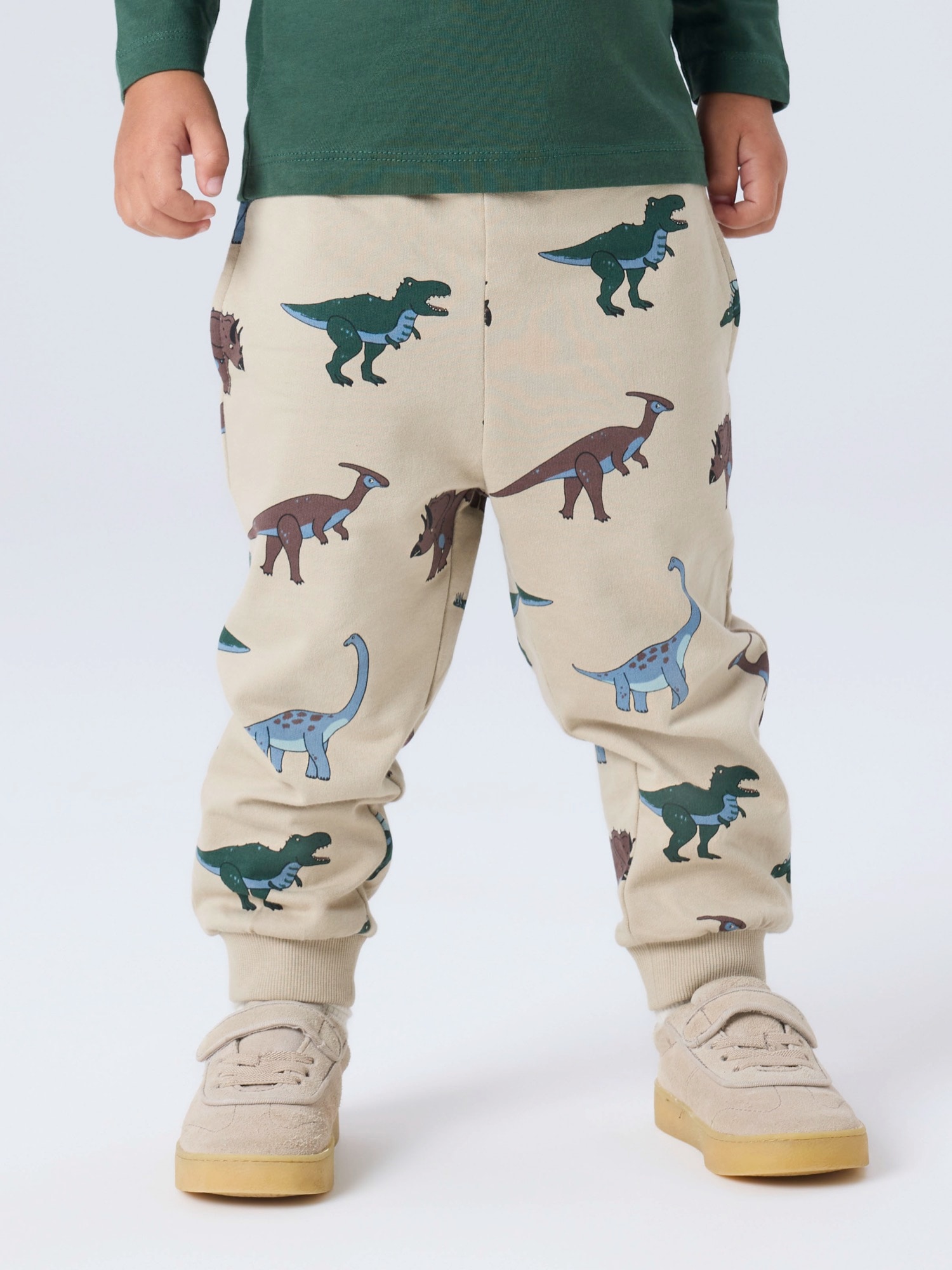 NAME IT Pantaloni NMMNARIS bej deschis / opal / maro / verde închis
