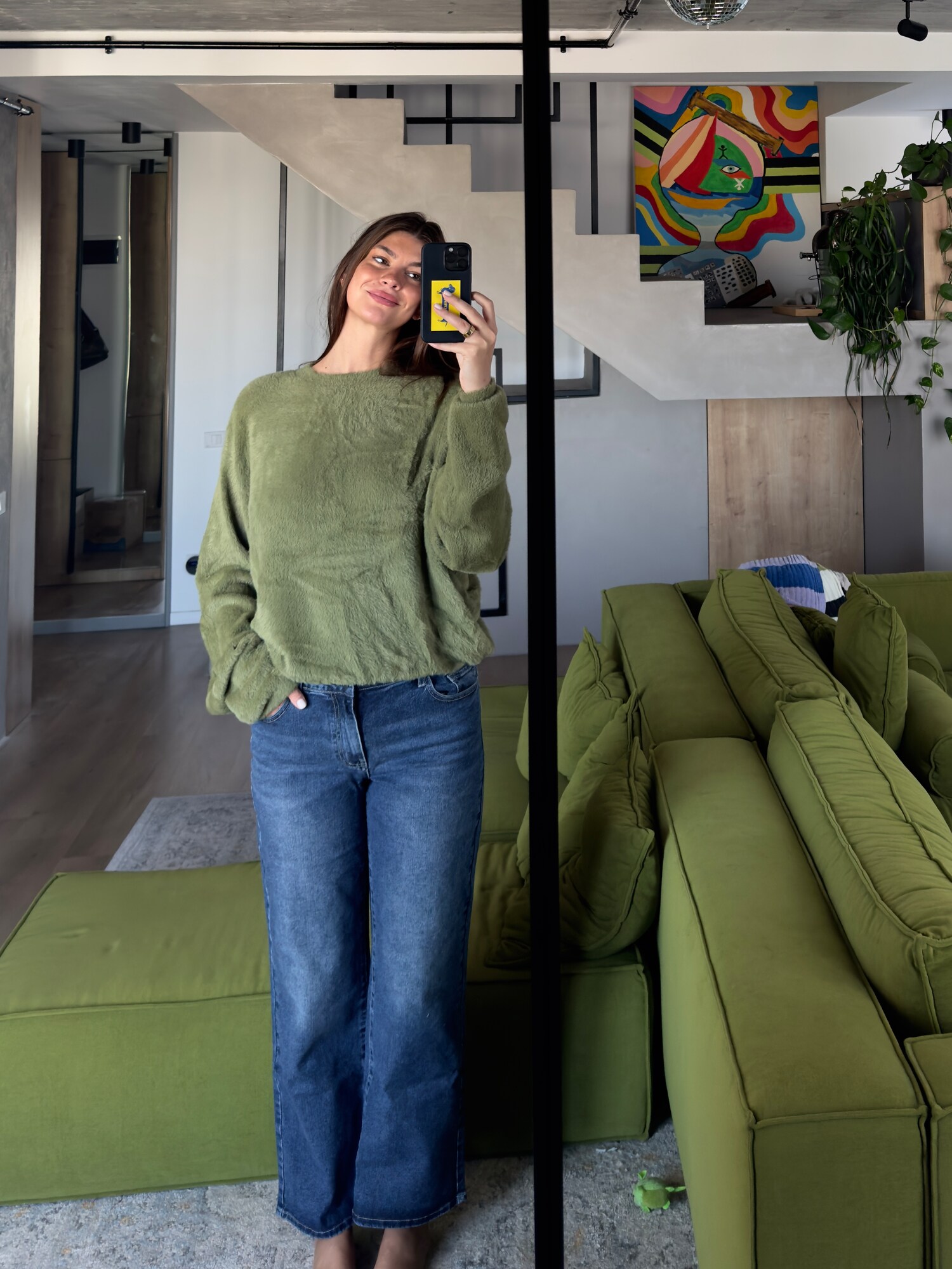ABOUT YOU x Laura Giurcanu Džínsy modrá denim (obrázok 6)