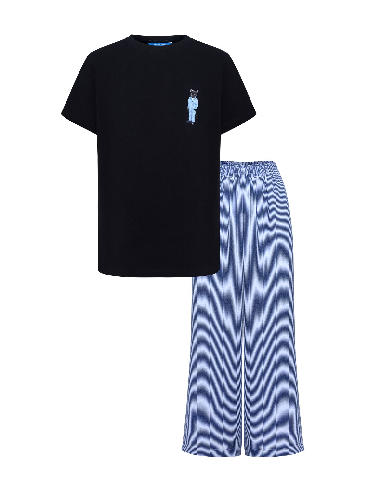 Thumbnail - CAT by Maniita Lacitta Schlafanzug mit Katzenprint CATSLEEPM