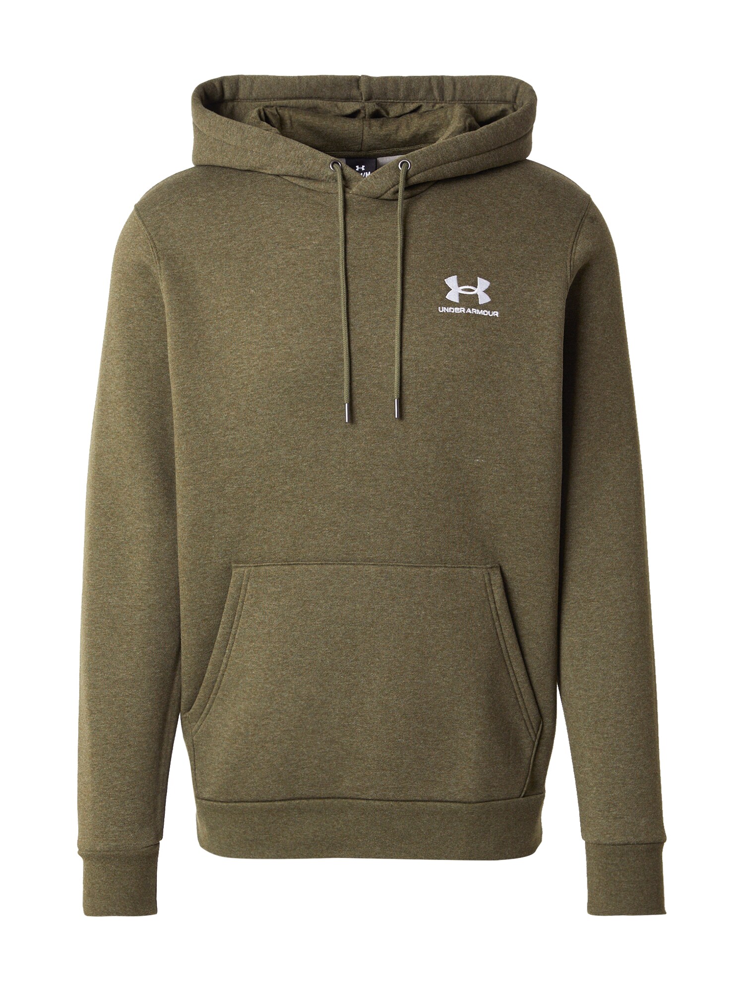 UNDER ARMOUR Hanorac sport Essential  oliv / alb