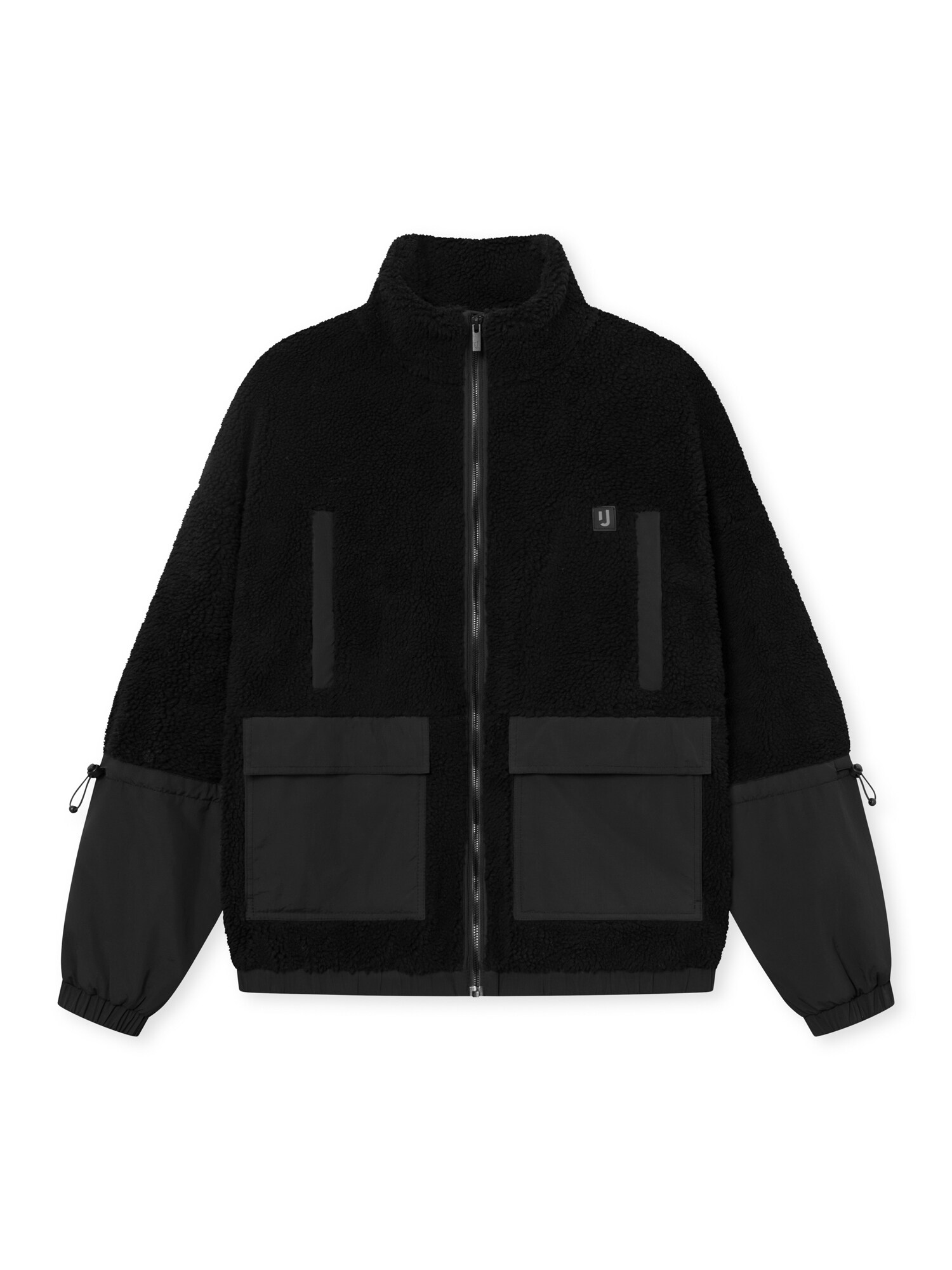 Johnny Urban Jachetă  fleece Carson  negru