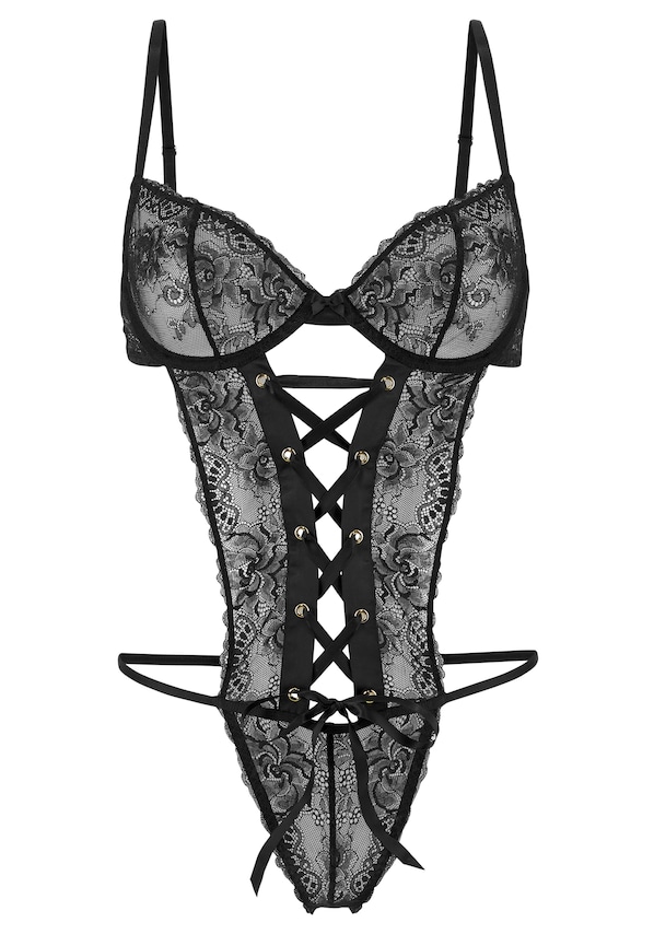 PETITE FLEUR GOLD, Body, fekete, 2 kép a 2 közül