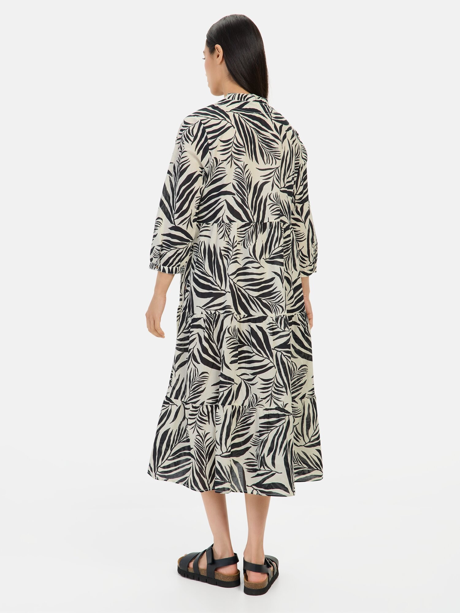Thumbnail - Mittellanges Sommerkleid mit Allover-Print