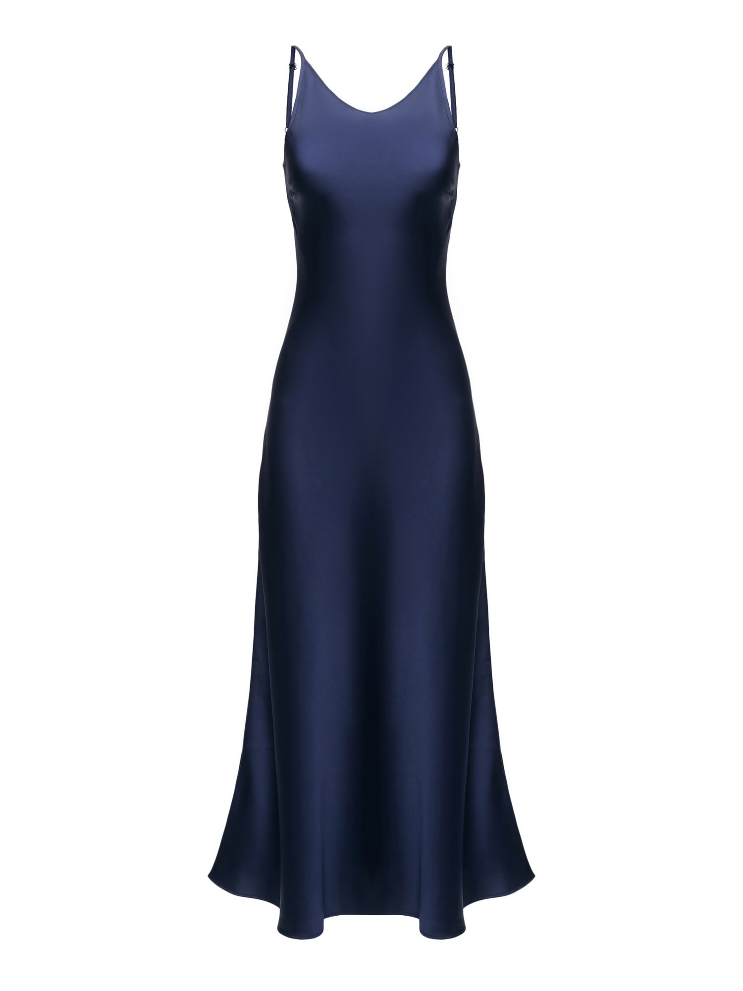 Serena Silueta Šaty 'Midi satin slip dress 'Majestic''  námornícka modrá