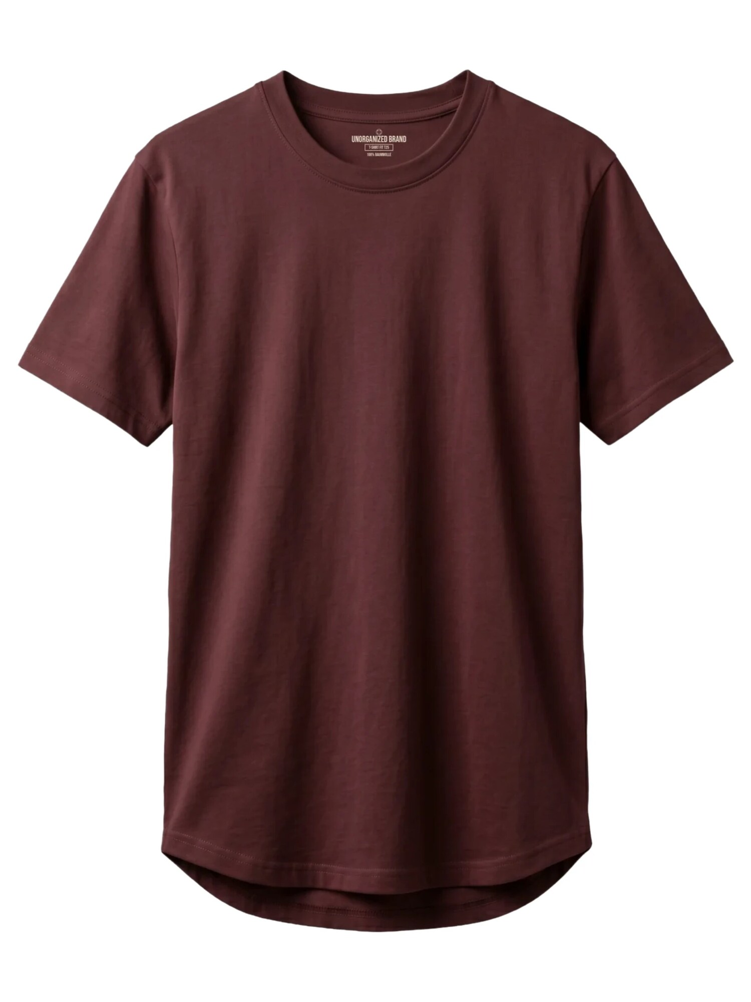 UNORGANIZED BRAND Maglietta 'BASIC RUNDER SAUM T25'  bordeaux