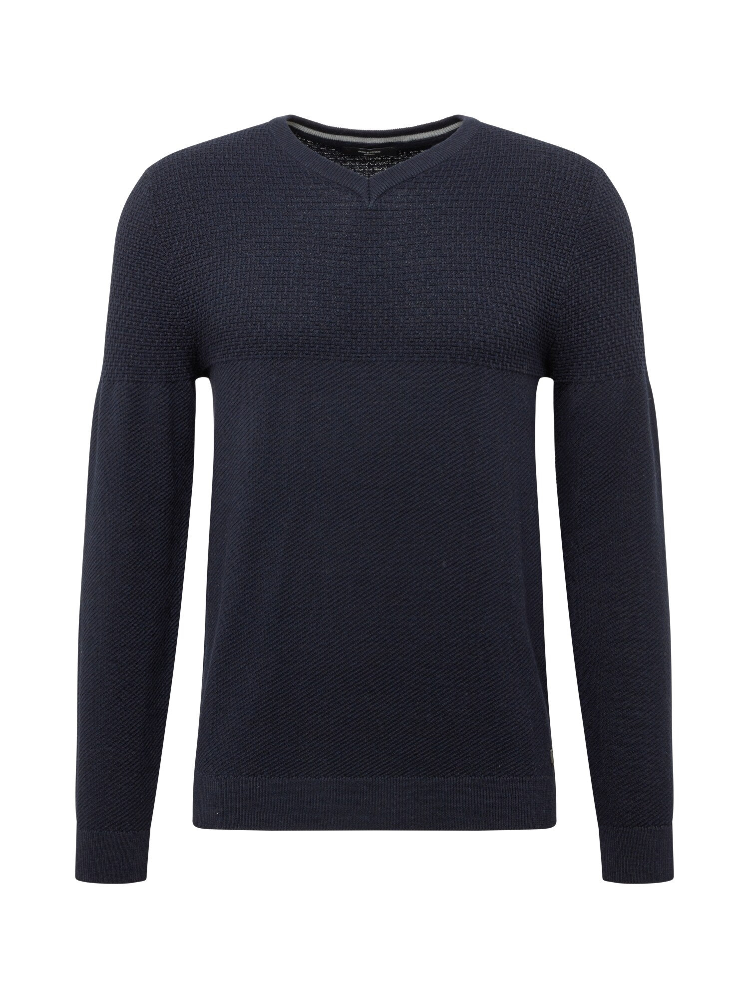 JACK & JONES Megztinis  tamsiai mėlyna jūros spalva