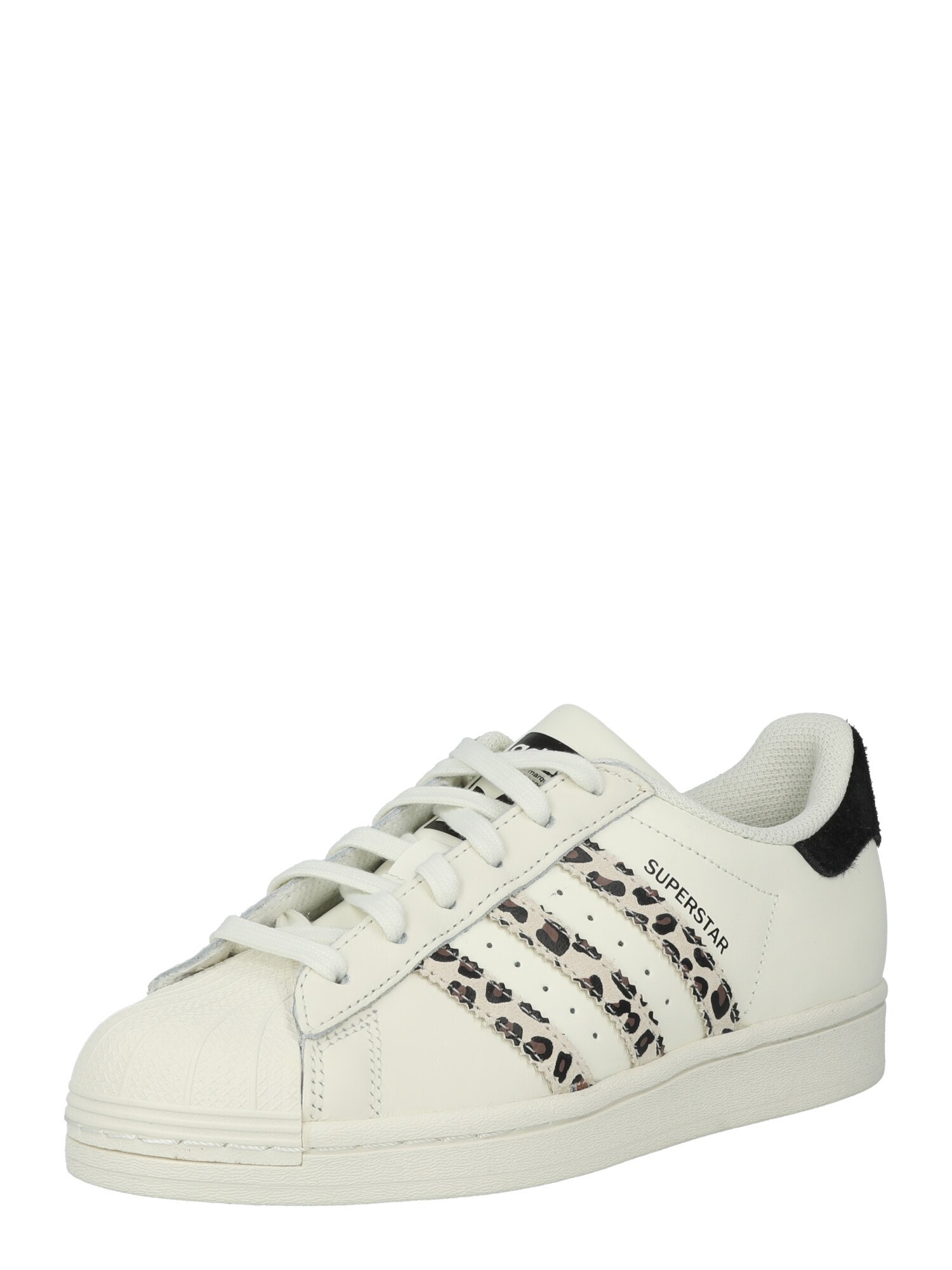 ADIDAS ORIGINALS Sneaker low 'Superstar'  beige / mørkebrun / sort / hvid