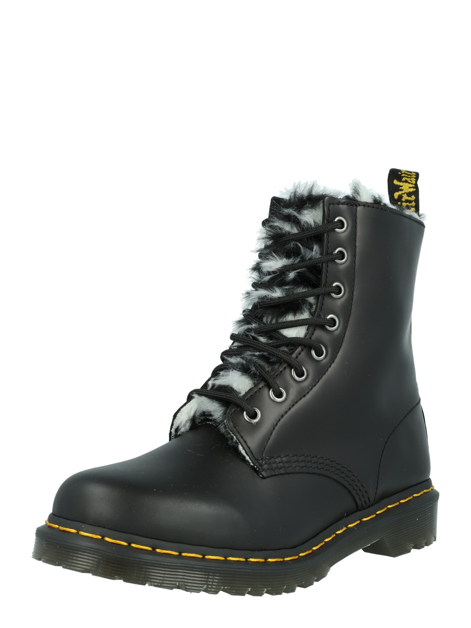 Dr. Martens Šnurovacie členkové čižmy 'Serena'  tmavožltá / čierna