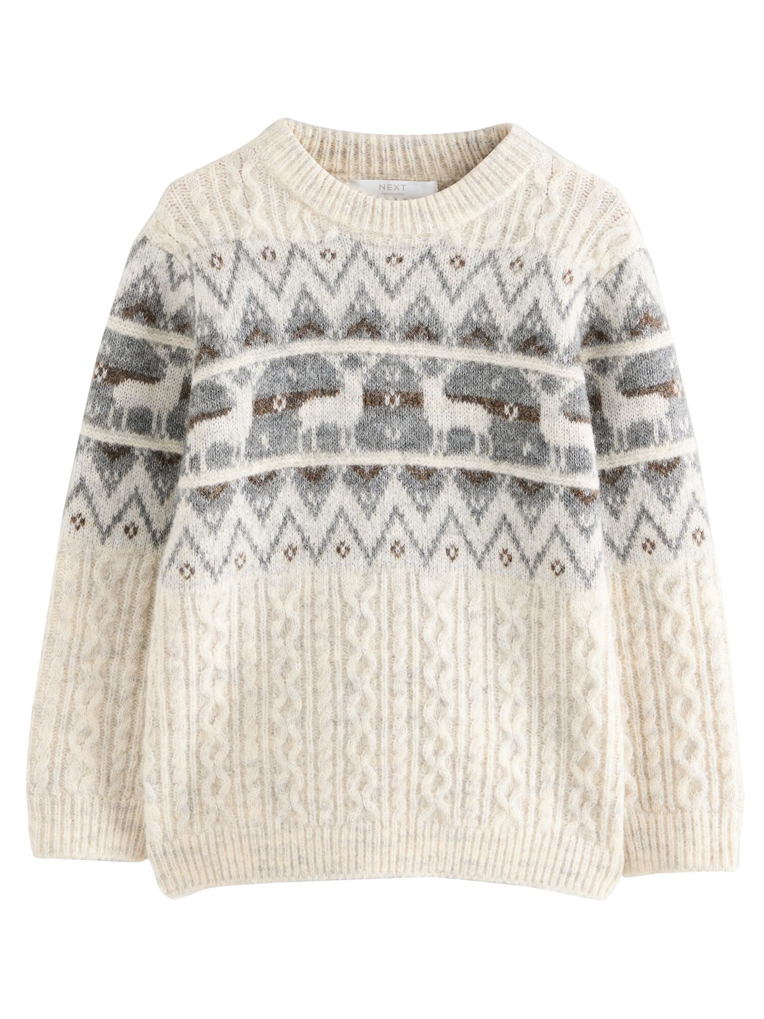 Next Pulover  bej / gri