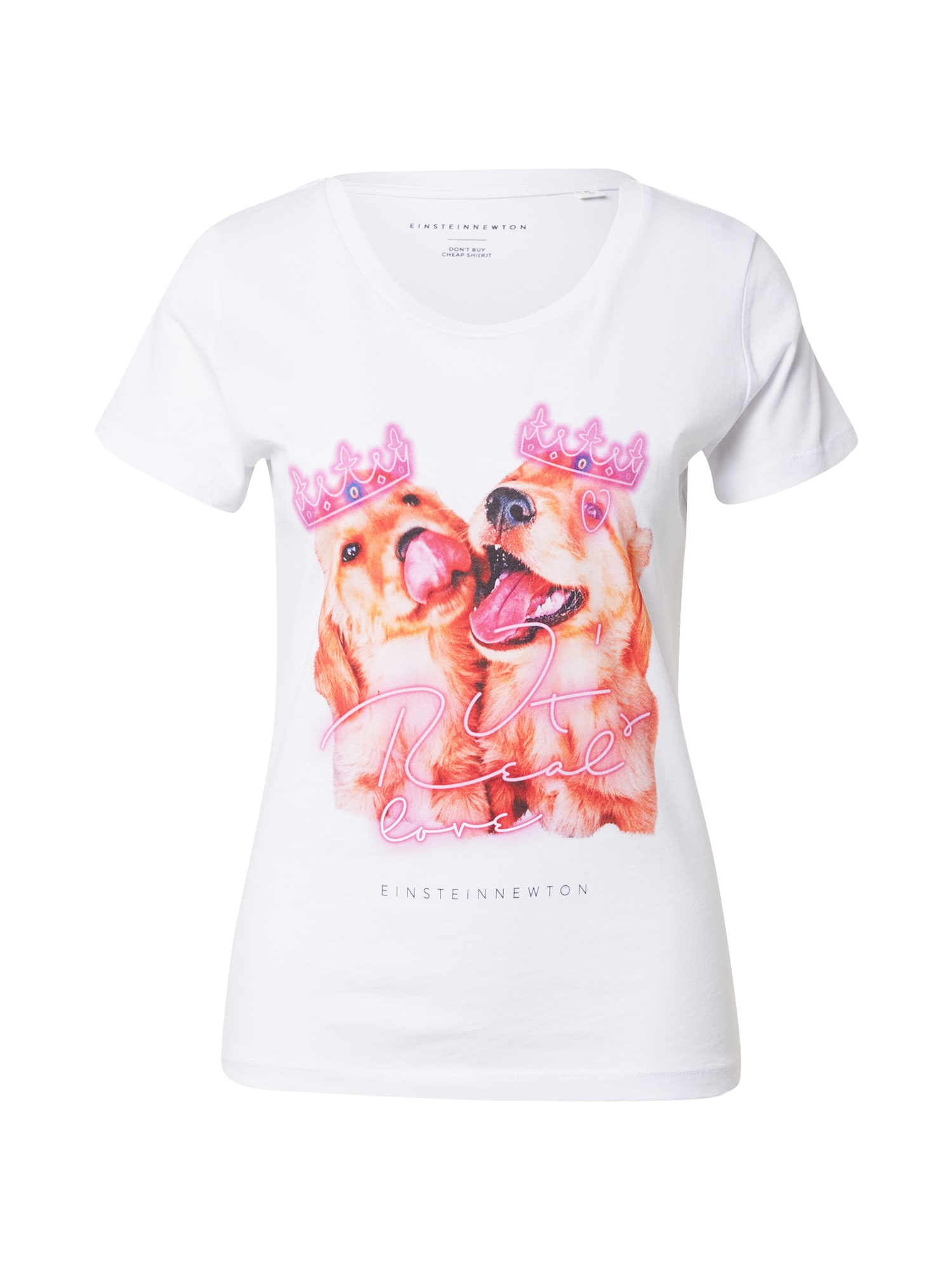 EINSTEIN & NEWTON Majica 'Royal Puppies'  smeđa / roza / crna / bijela