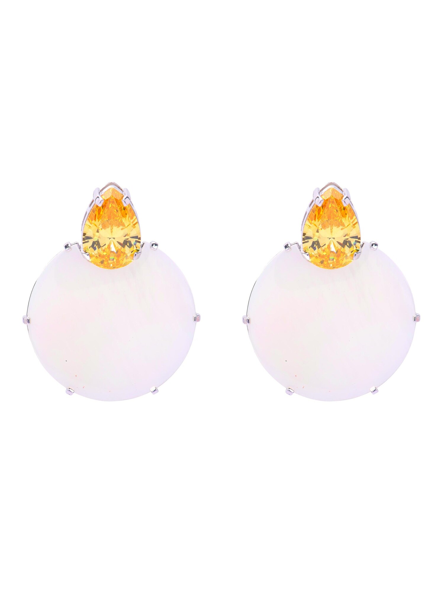 Luxenter Orecchini 'Mubi'  arancione / bianco