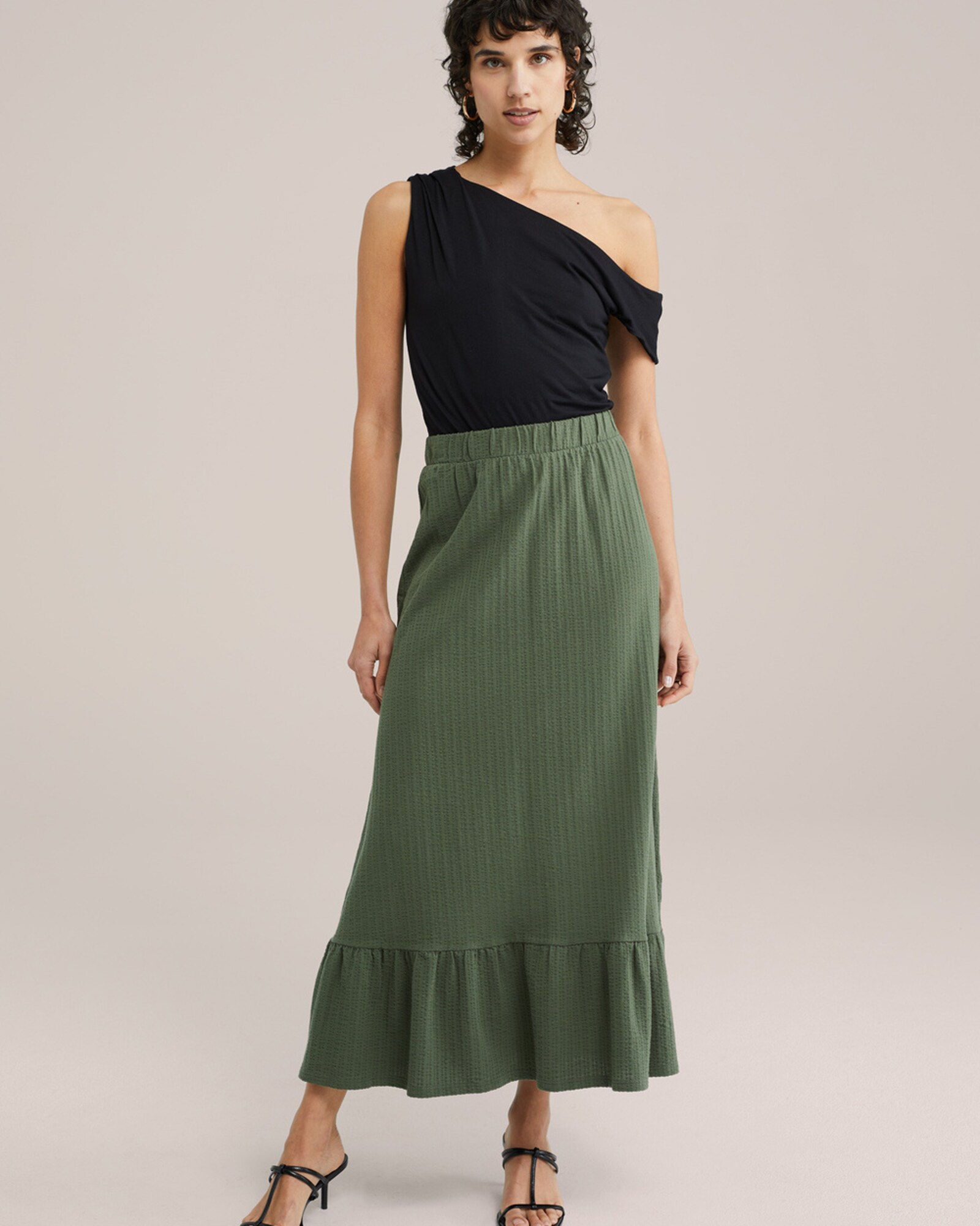 WE Fashion Szoknyák  sötétzöld termék 2. képe