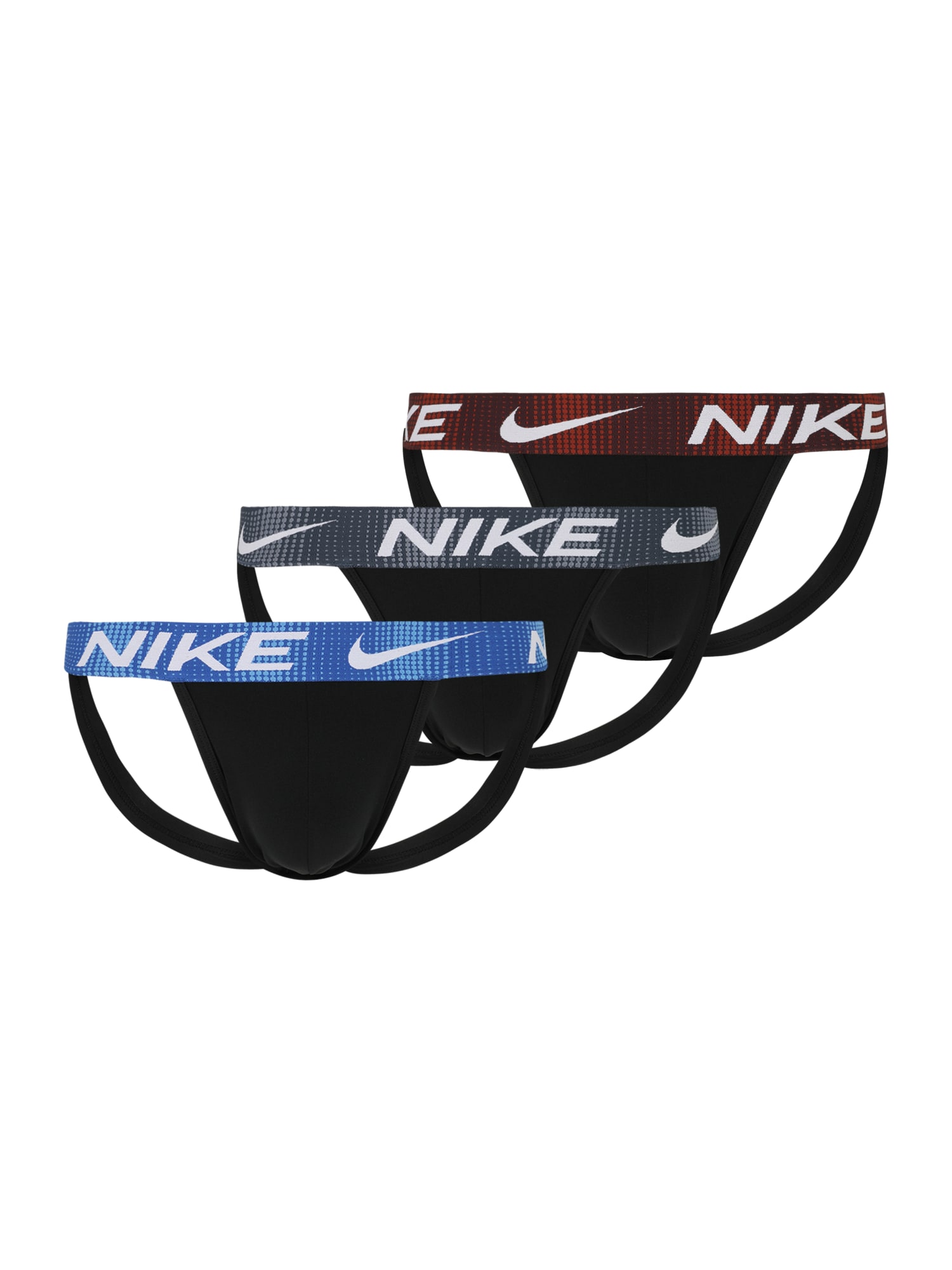 NIKE Slip JOCK STRAP  albastru deschis / gri piatră / negru / alb