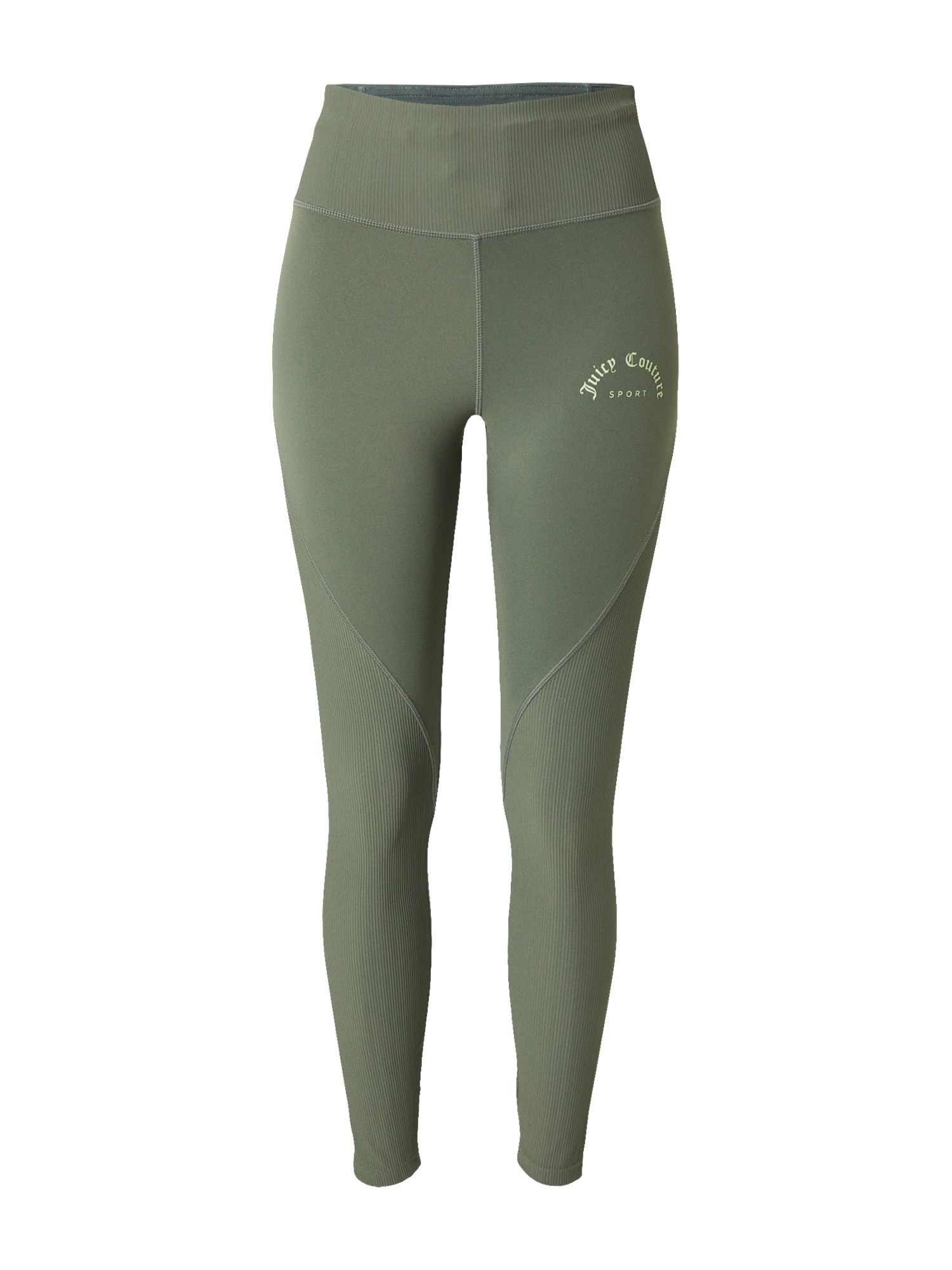 Juicy Couture Sport Športne hlače 'LORRAINE'  kaki / svetlo zelena