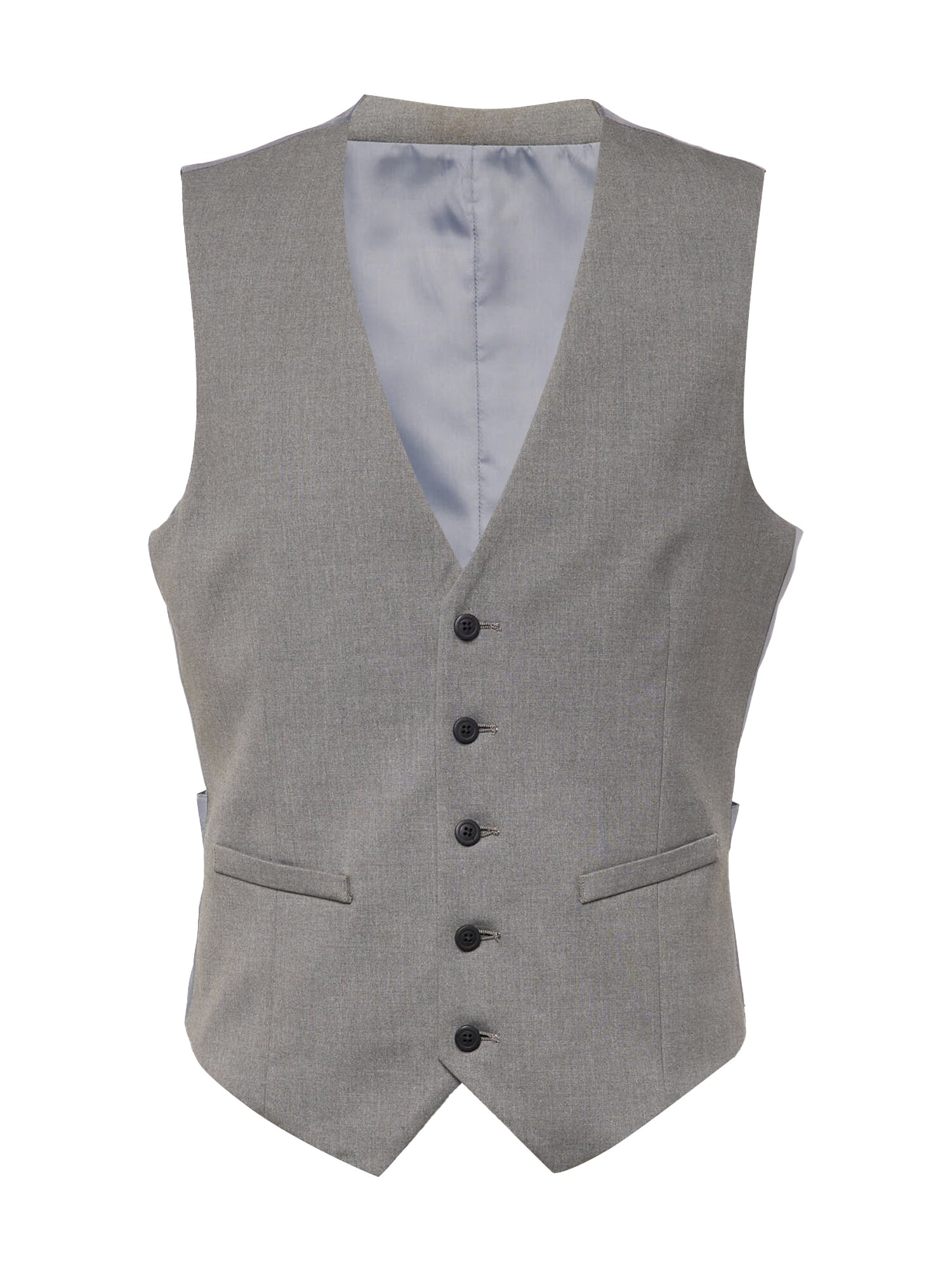 BURTON MENSWEAR LONDON Vesta k obleku  sivá melírovaná