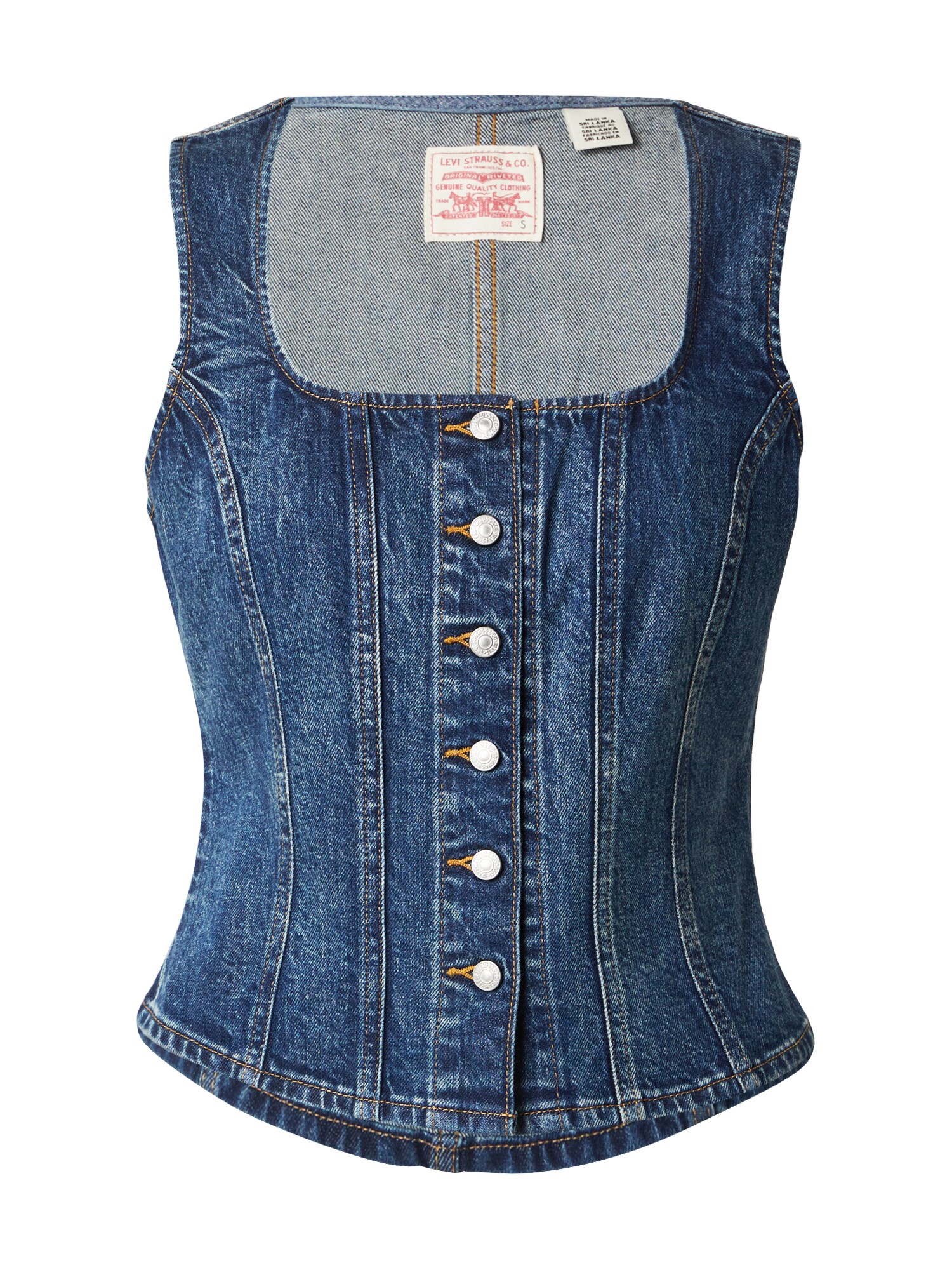 LEVIS ® Top Sculpted Top  albastru denim
