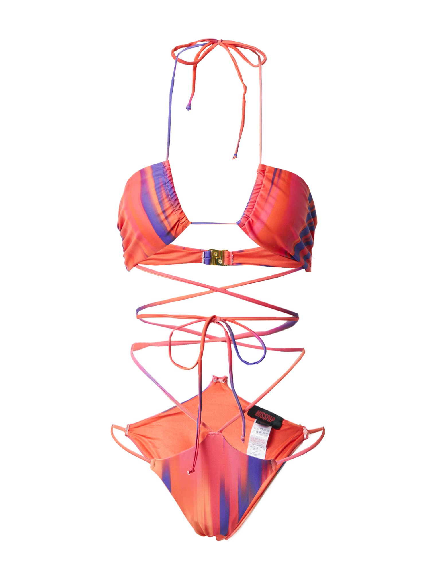 Misspap Bikini  tamno ljubičasta / narančasta / roza