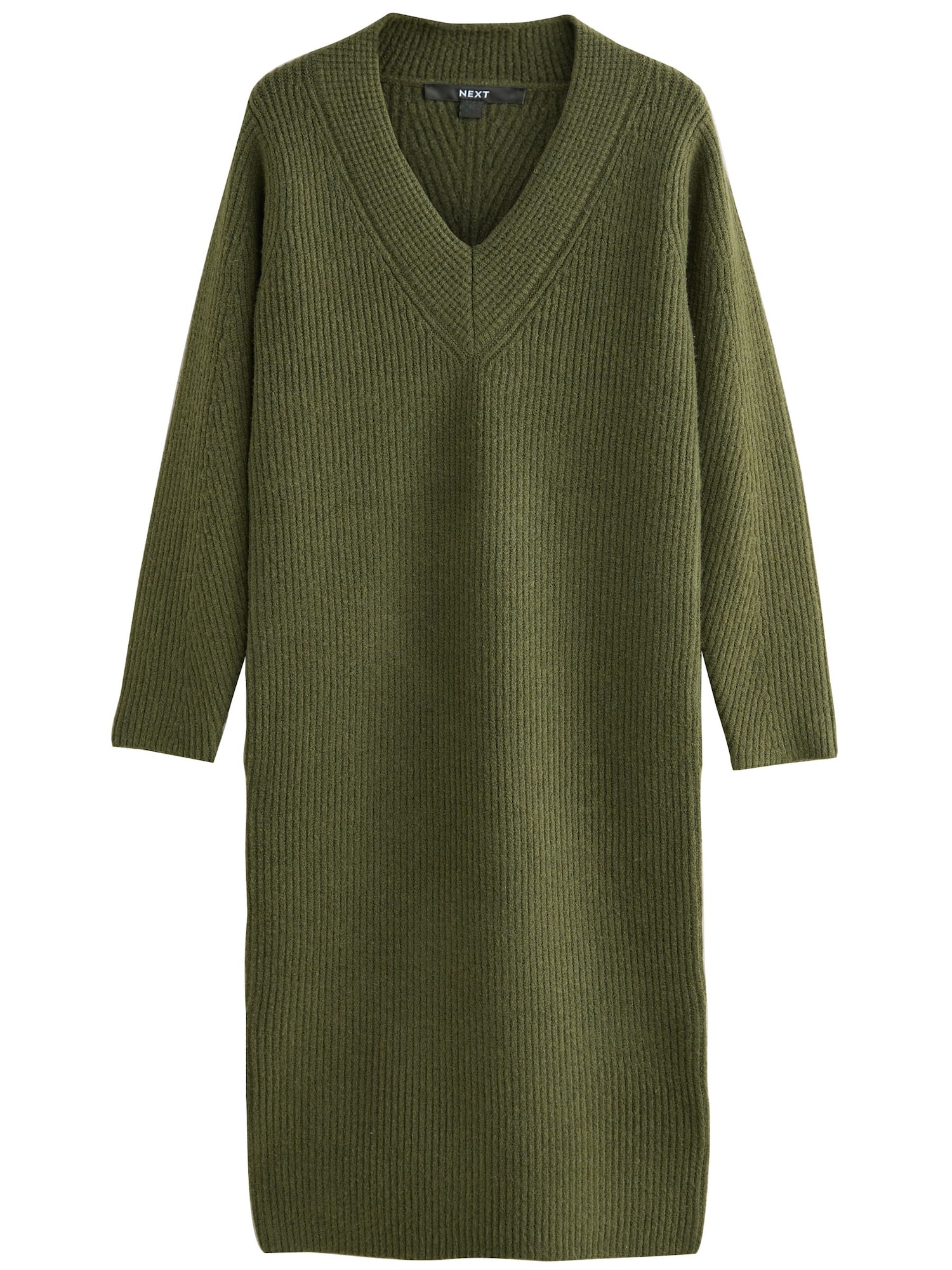Next Rochie tricotat  oliv