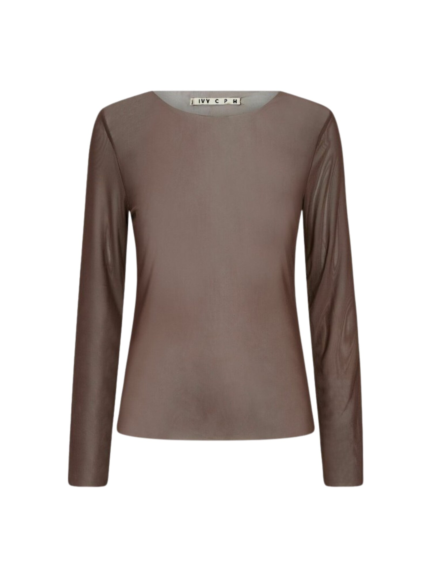 Ivy Copenhagen Tricou ' IVY-Toulle '  maro închis