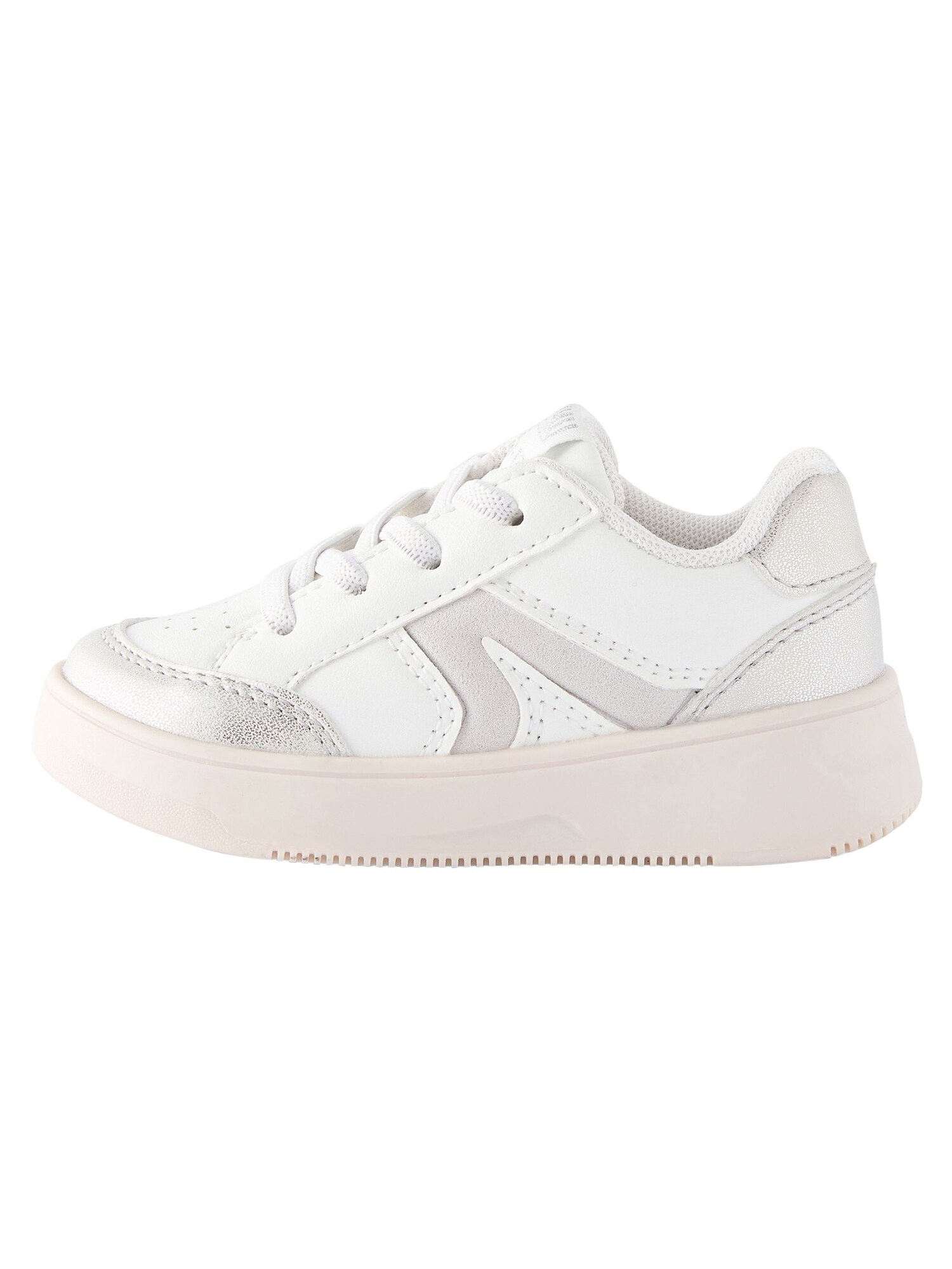 Next Sneaker  argintiu / alb / alb lână