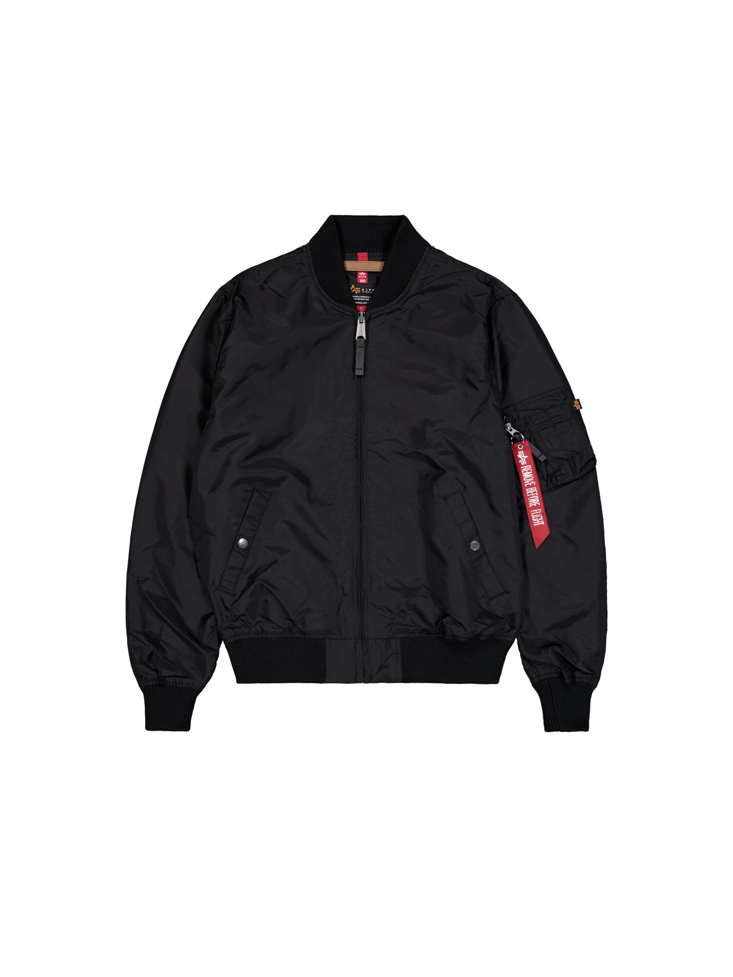 ALPHA INDUSTRIES Prechodná bunda 'MA-1 TT'  čierna