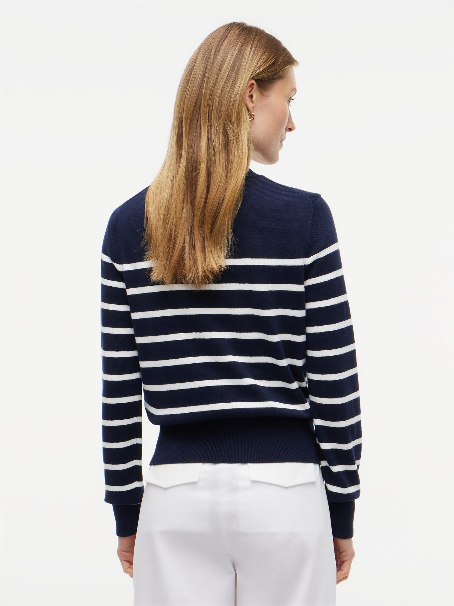 TOMMY HILFIGER Cárdigan azul oscuro / blanco – imagen 3