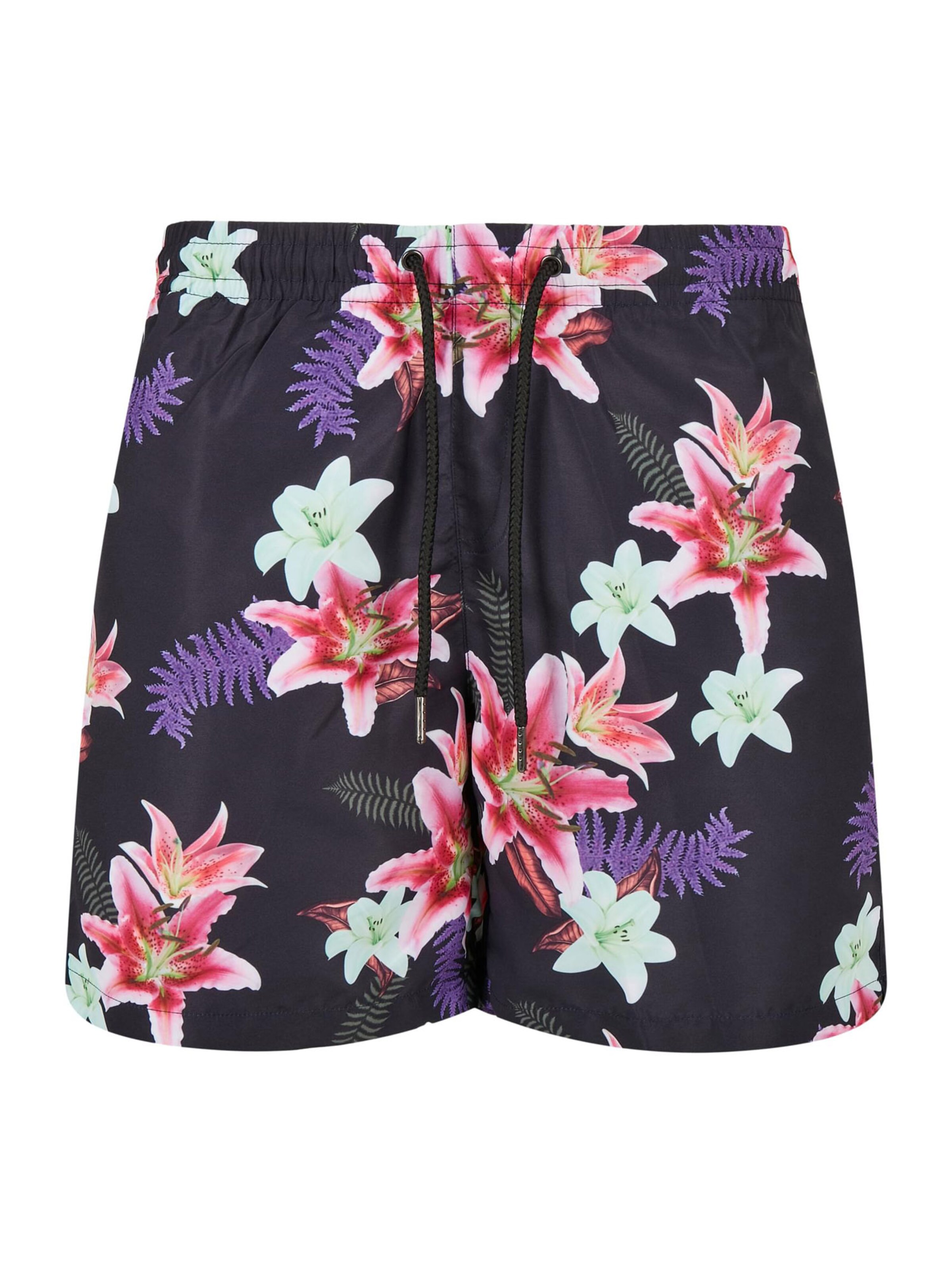 Urban Classics Kupaće hlače mornarsko plava / menta / tamno zelena / tamno ljubičasta / roza