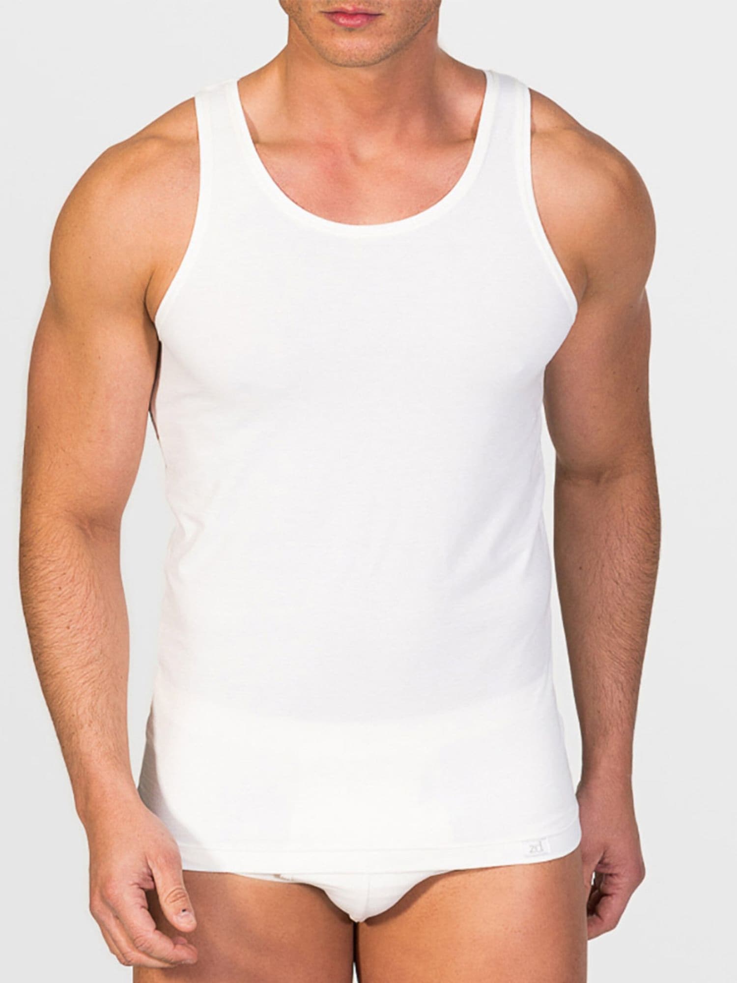 zd ZERO DEFECTS Camiseta térmica 'Tank Top Soy fiber' blanco natural