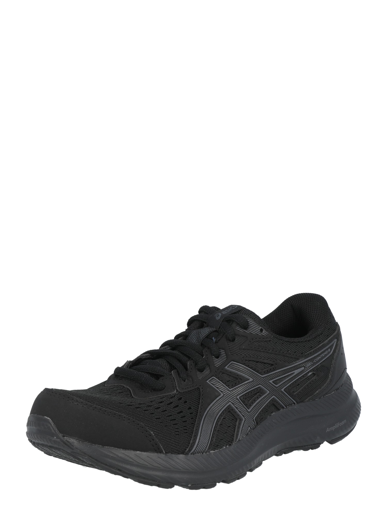 ASICS Bėgimo batai 'Contend 8' tamsiai pilka / juoda