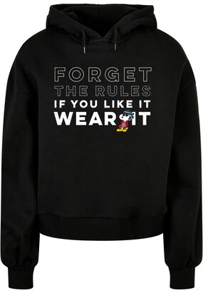 Merchcode Sweatshirt ‘Peanuts – If You Like It Wear It’ Geel / Petrol / Zwart / Wit