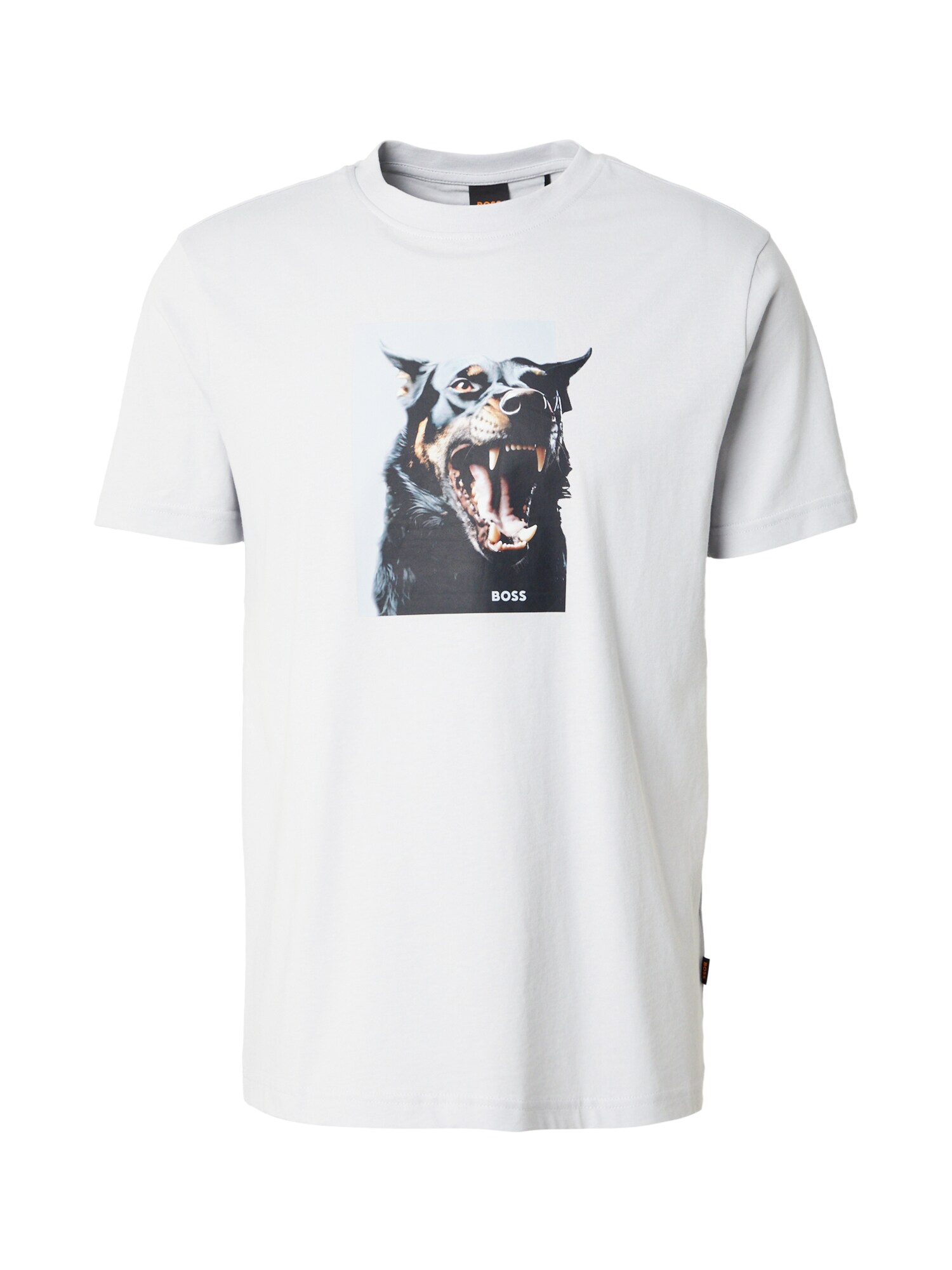 BOSS Tricou Dobermann  albastru deschis / maro deschis / gri deschis / negru