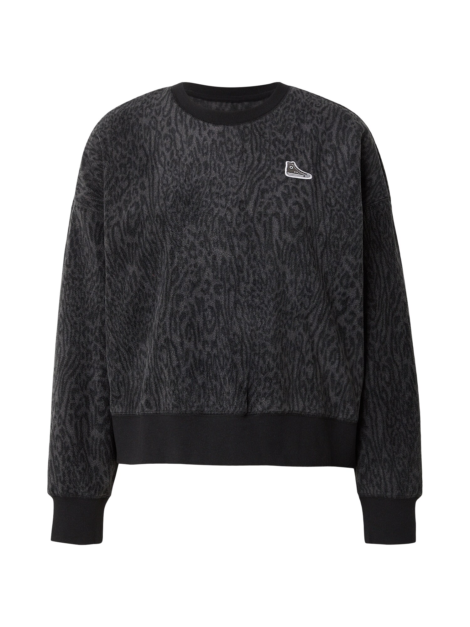 CONVERSE Pulover Gift Giving Sneaker  gri închis / negru