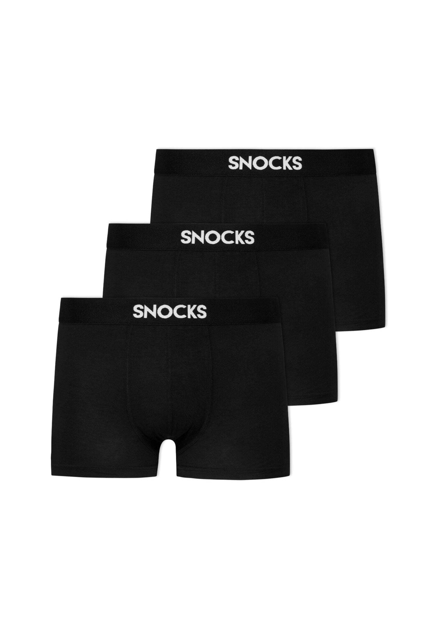 SNOCKS Boxeri  negru / alb