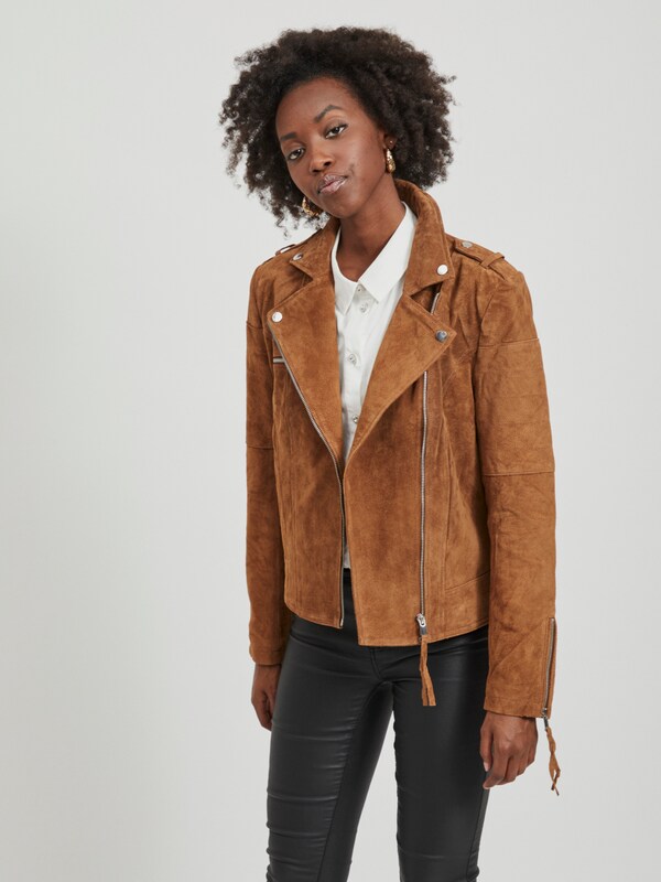 Vila Cris Biker-Jacke aus Wildleder