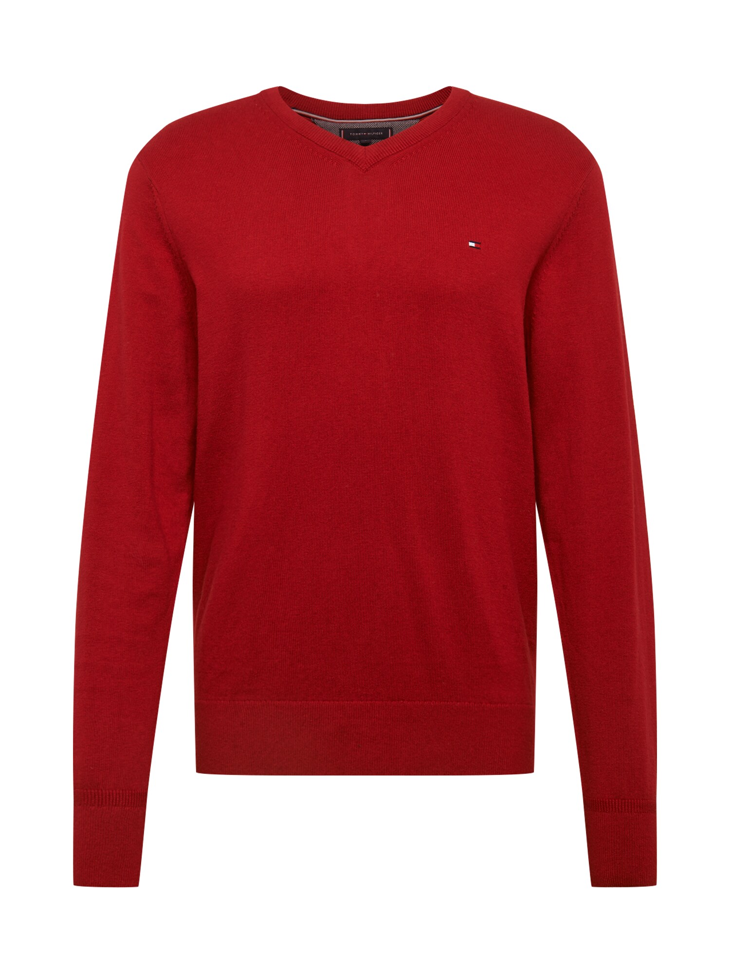 TOMMY HILFIGER Megztinis 'PIMA'  raudona