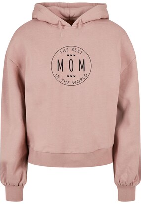 Merchcode Sweatshirt ‘Mothers Day’ Rosé / Zwart