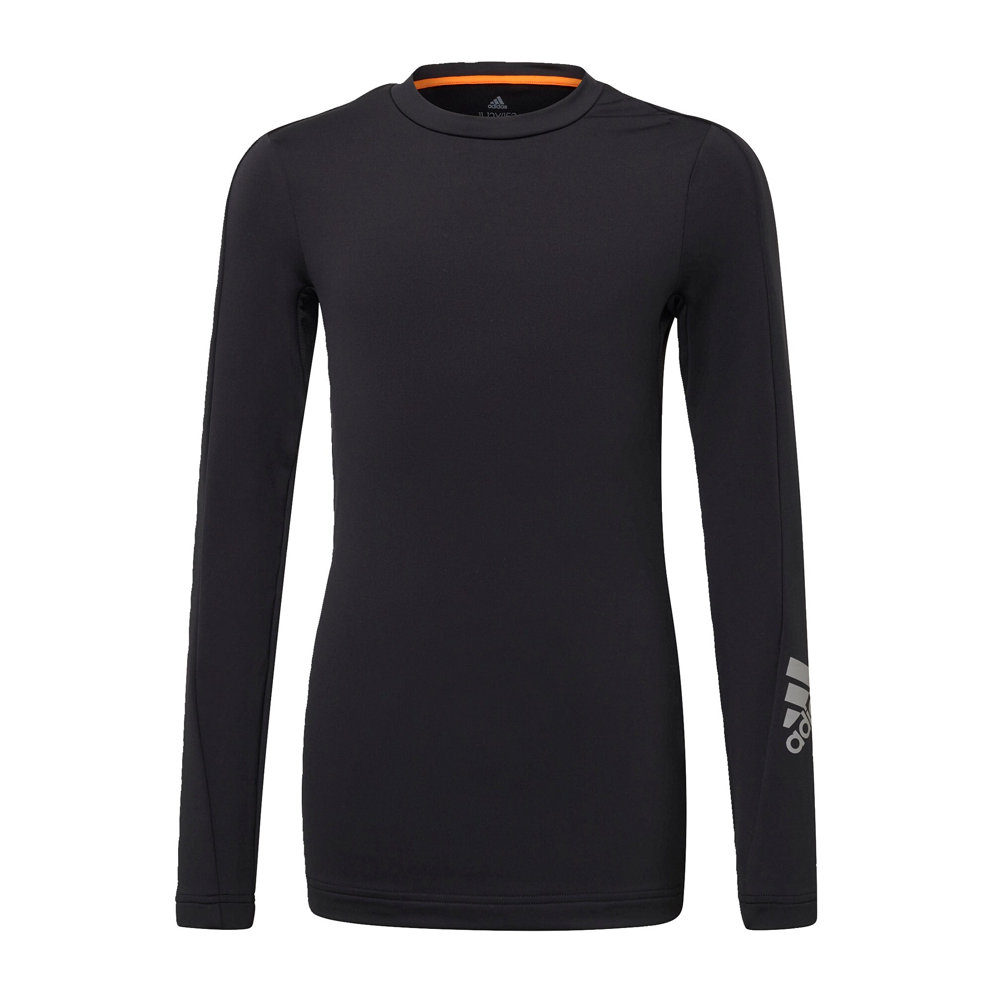 ADIDAS PERFORMANCE Sportiniai marškinėliai 'Alphaskin'  juoda / sidabrinė