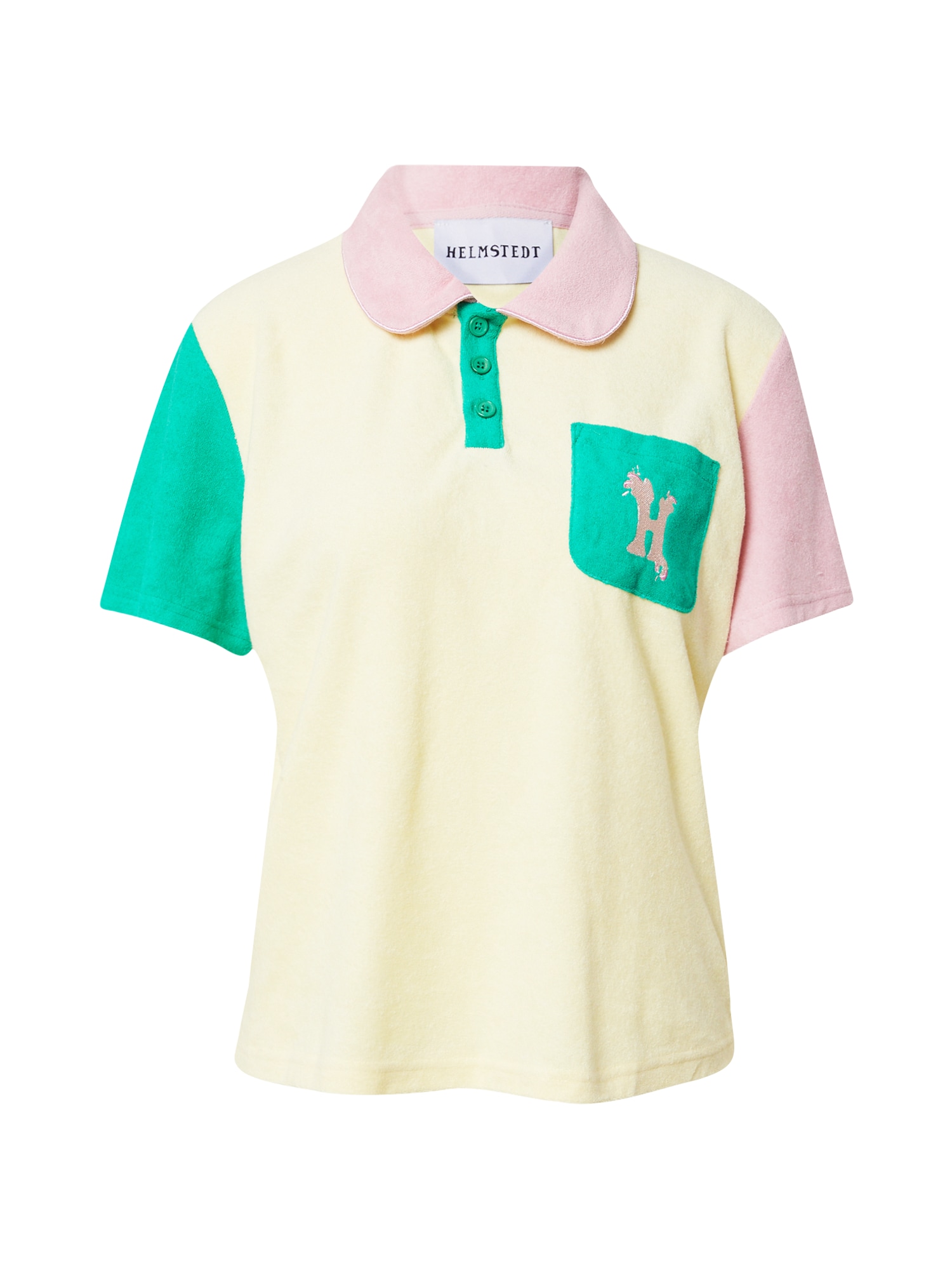 Helmstedt Marškinėliai 'Ricco' pastelinė geltona / žalia / rožių spalva