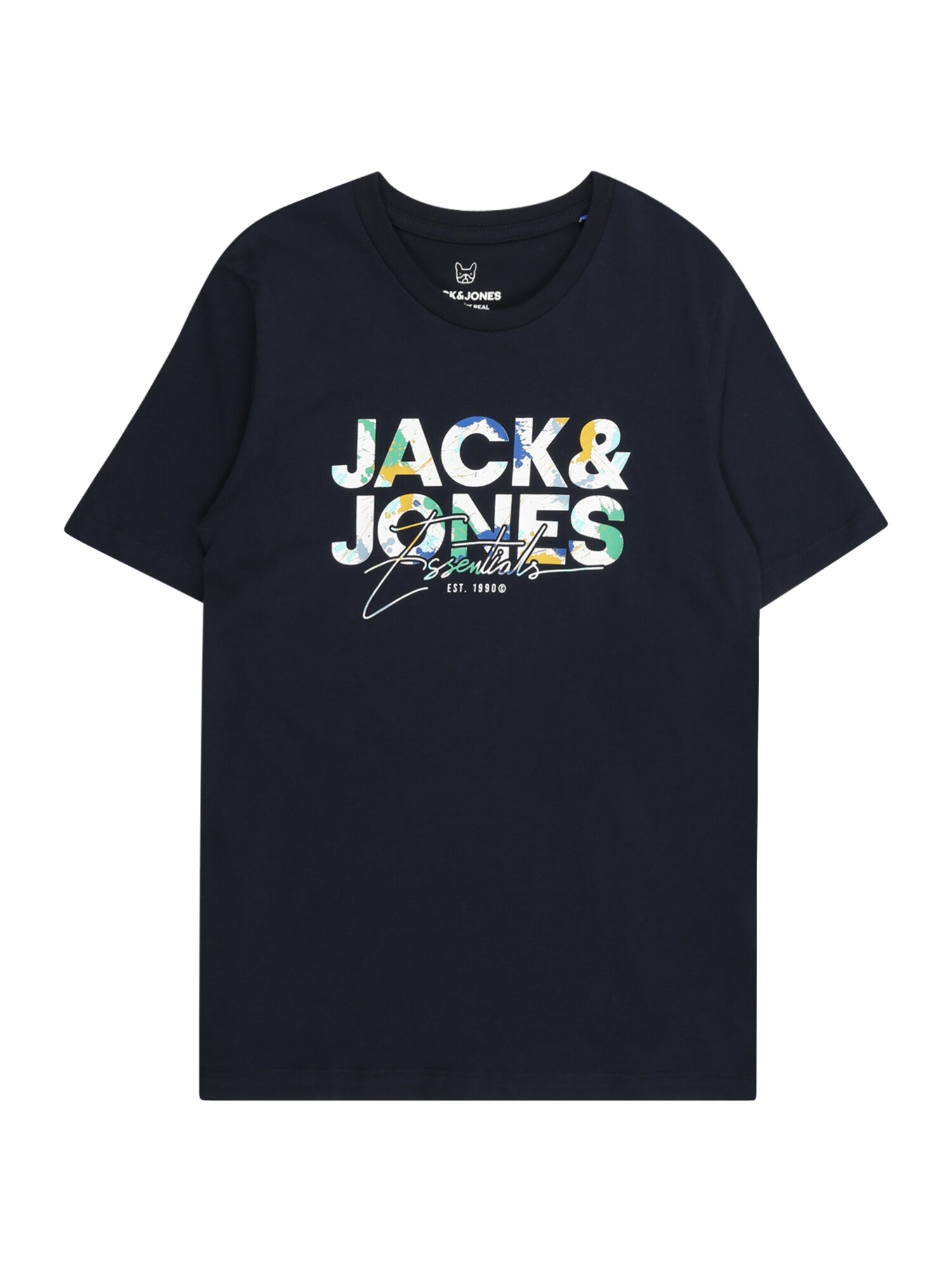 Jack & Jones Junior Tricou JJGEPLAS  albastru / albastru noapte / verde mentă / alb