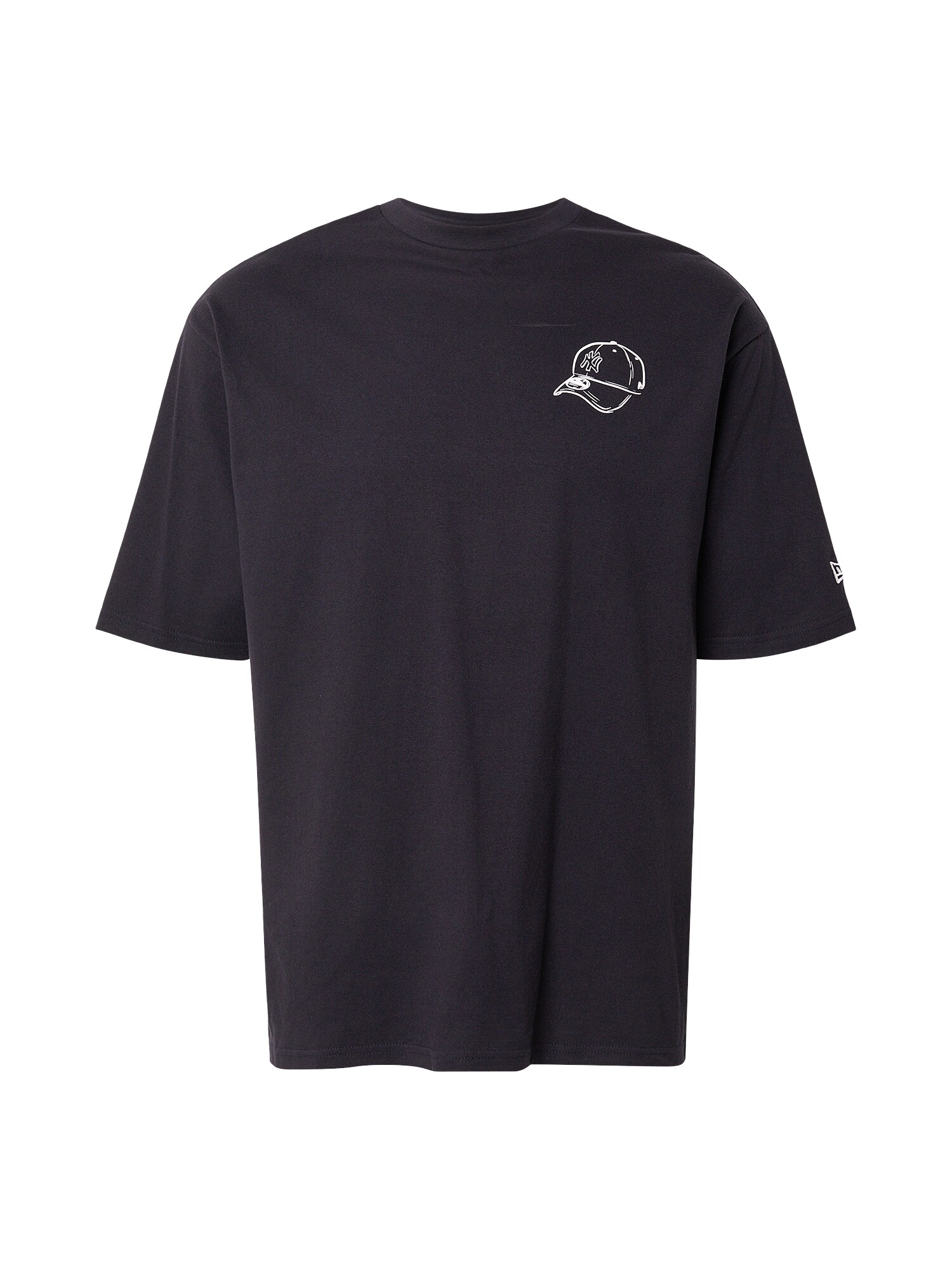 NEW ERA Tricou 'NEYYAN'  albastru noapte / alb