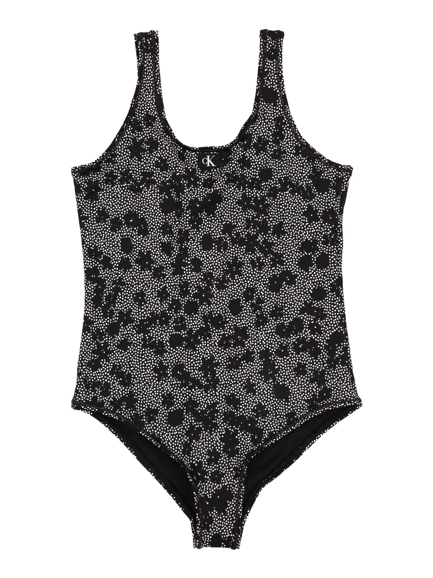 Calvin Klein Swimwear Costum de baie întreg  negru / alb