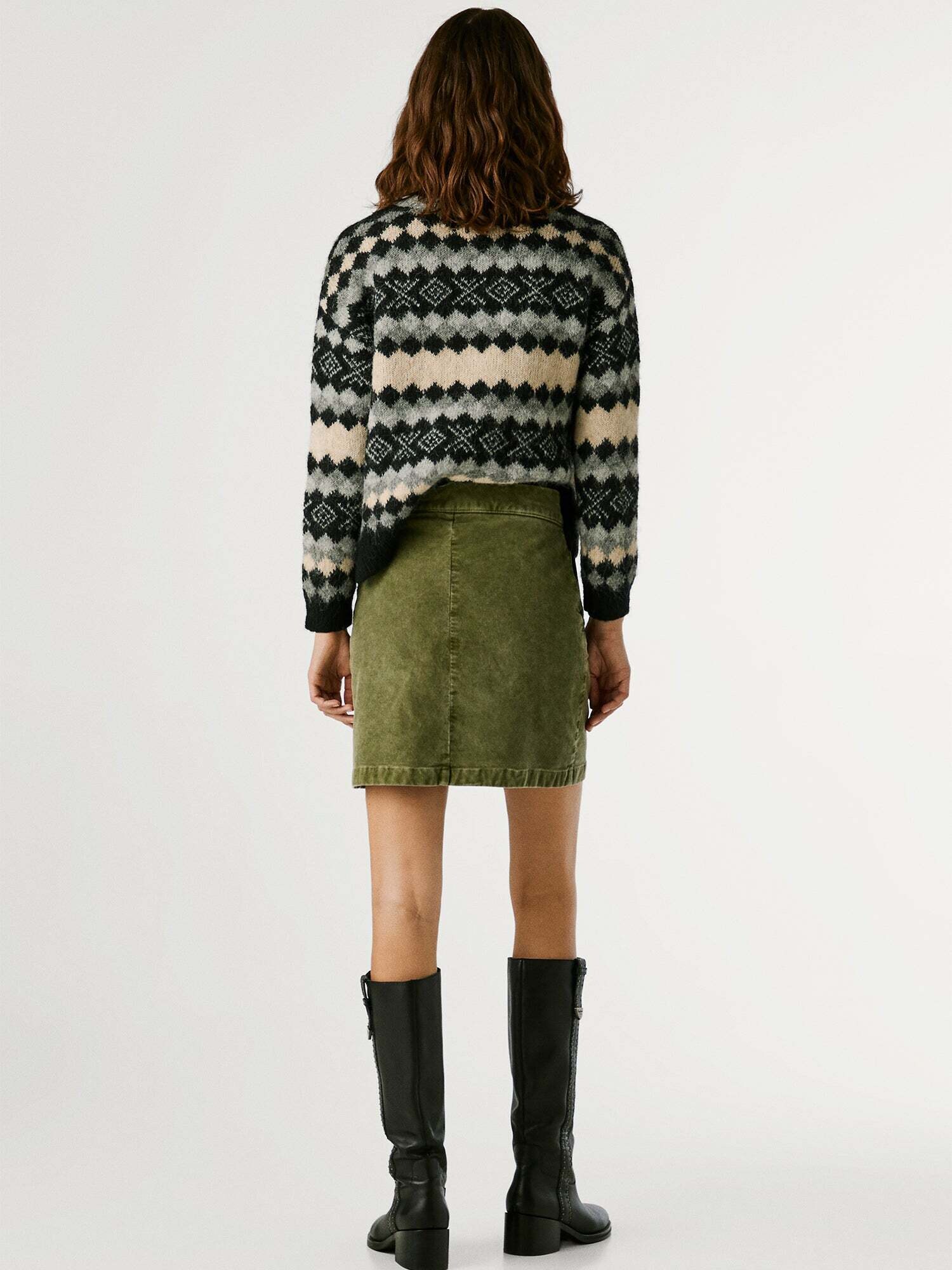 Pepe Jeans Falda 'Paula'  verde – imagen 4