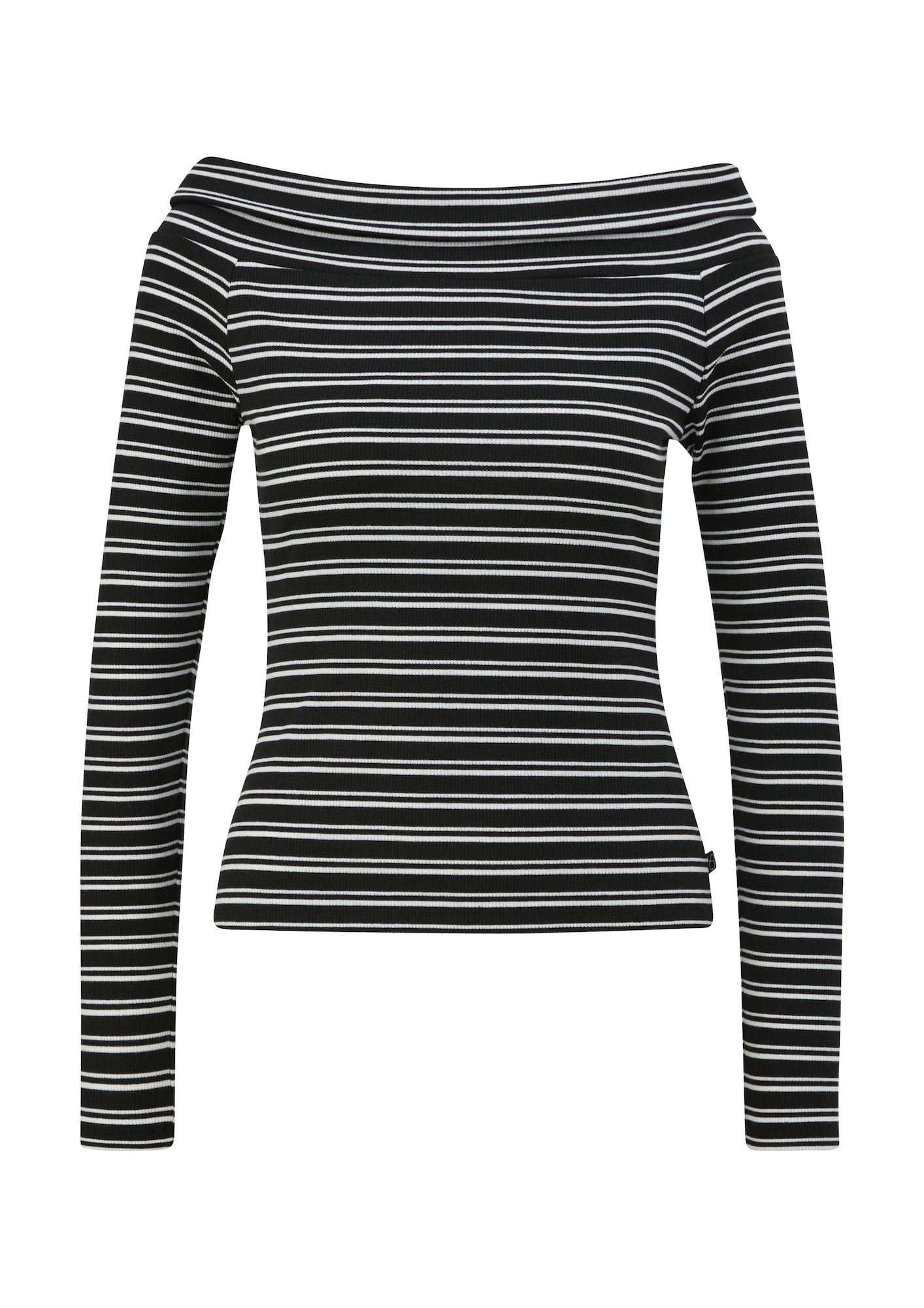 QS Tricou  negru / alb