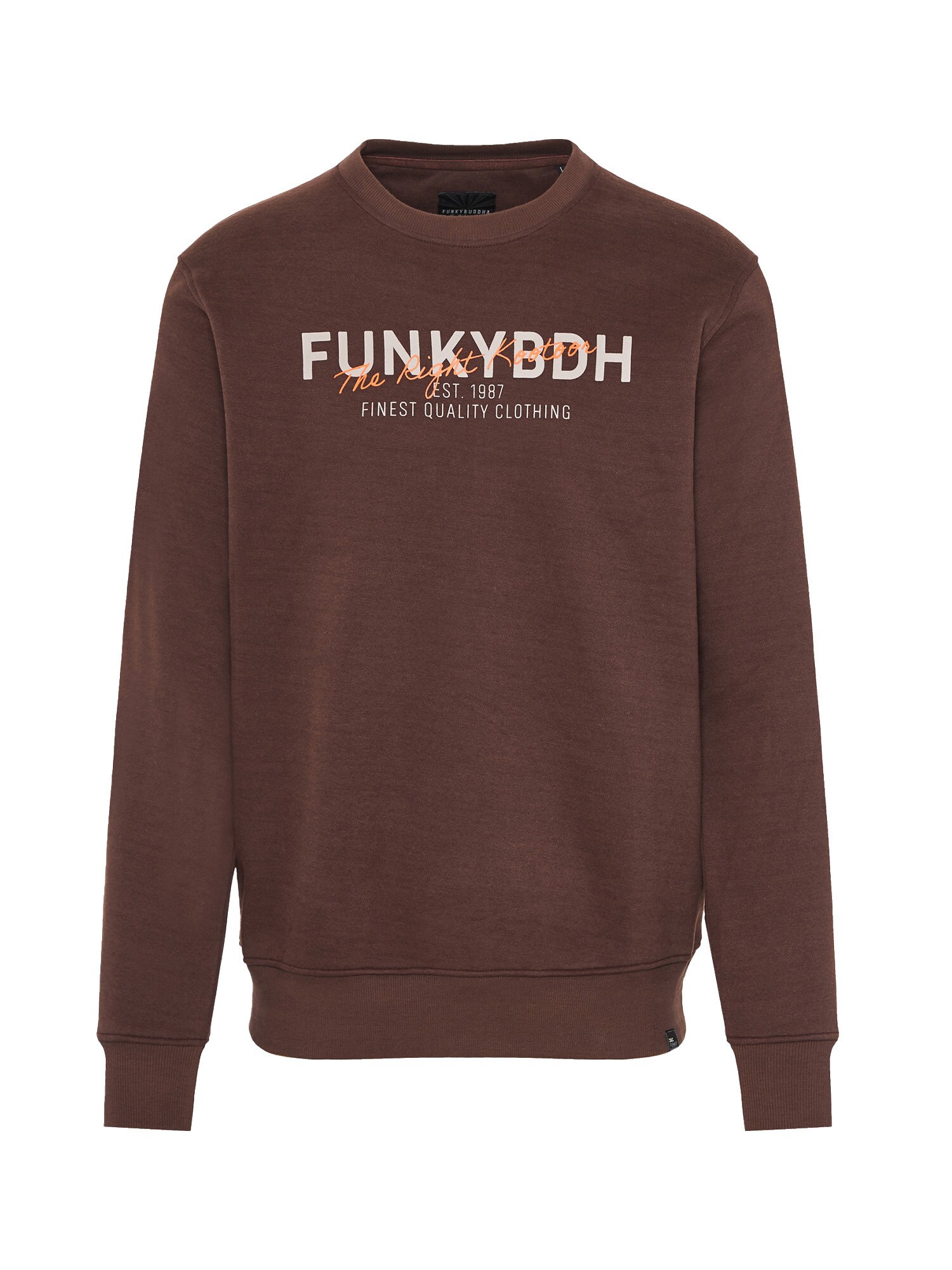 Funky Buddha Bluză de molton  maro închis