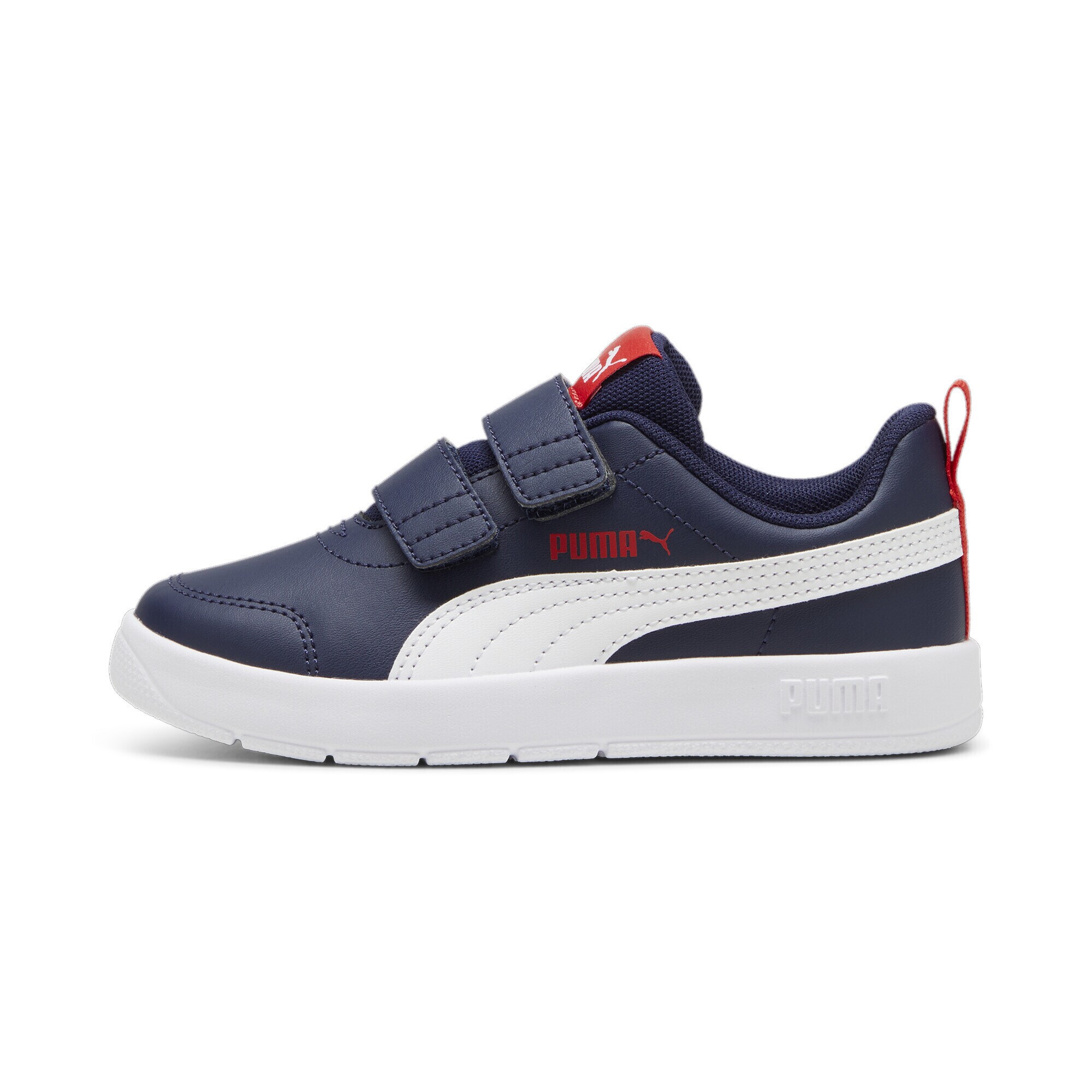 PUMA Sneaker Courtflex V3  bleumarin / roșu / alb