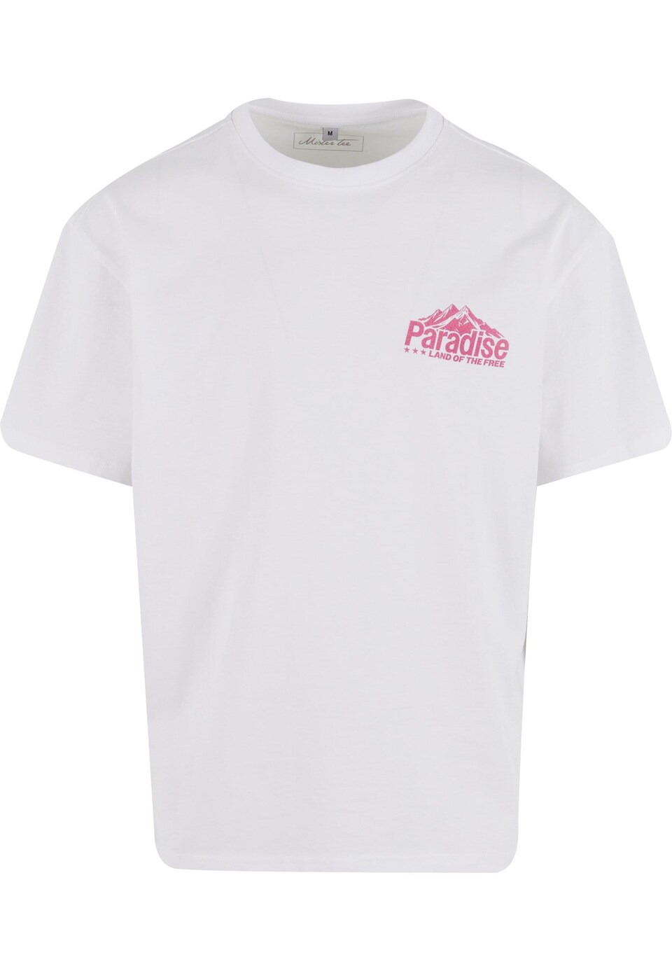 T-shirt 'Paradise Land' brun / gul / rosa