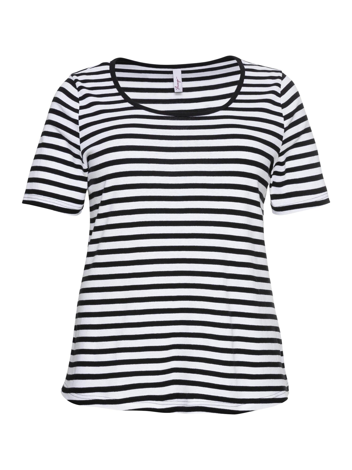 SHEEGO Tricou  negru / alb