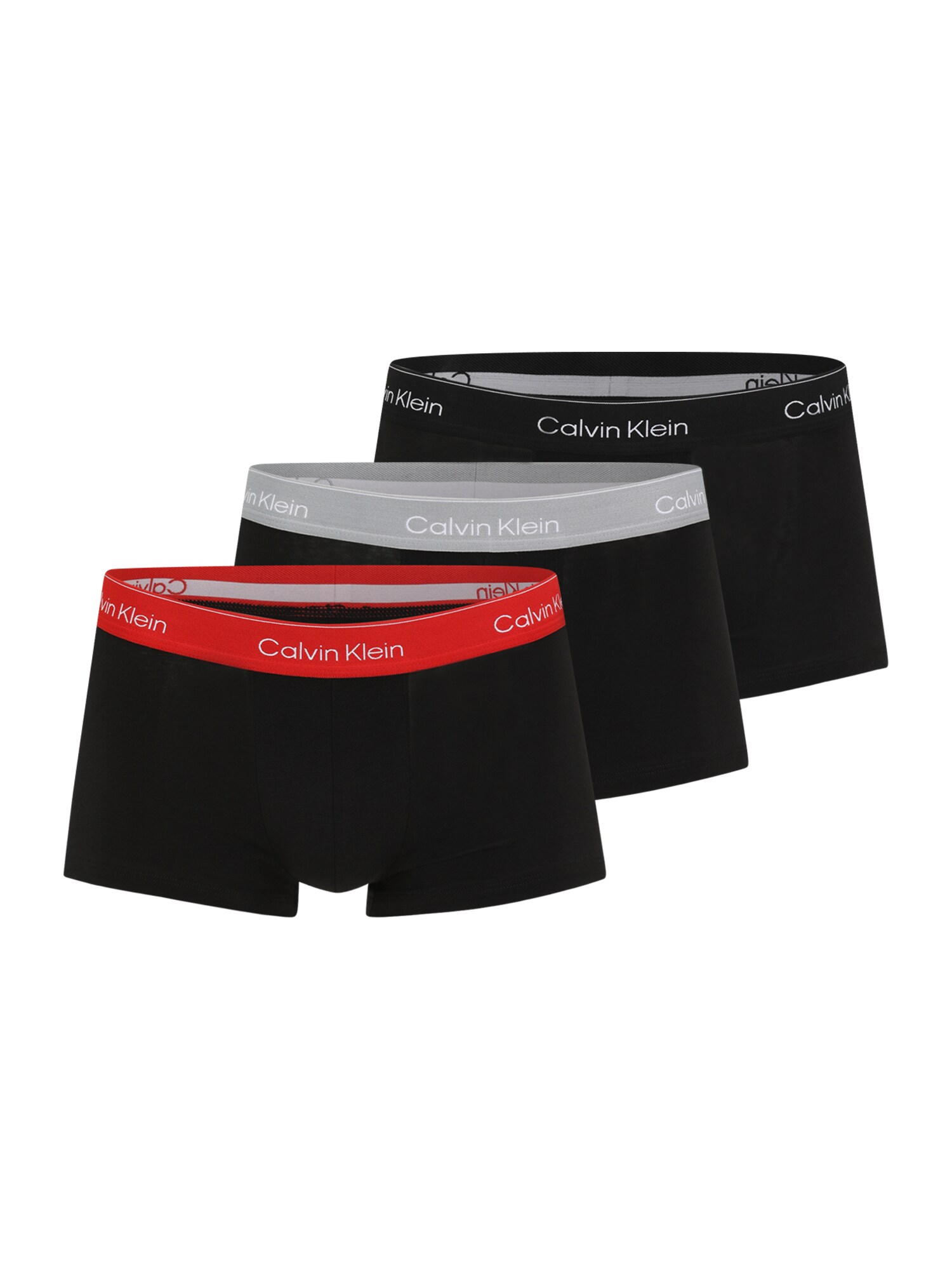 Calvin Klein Underwear Boxeri  gri / roșu / negru / alb