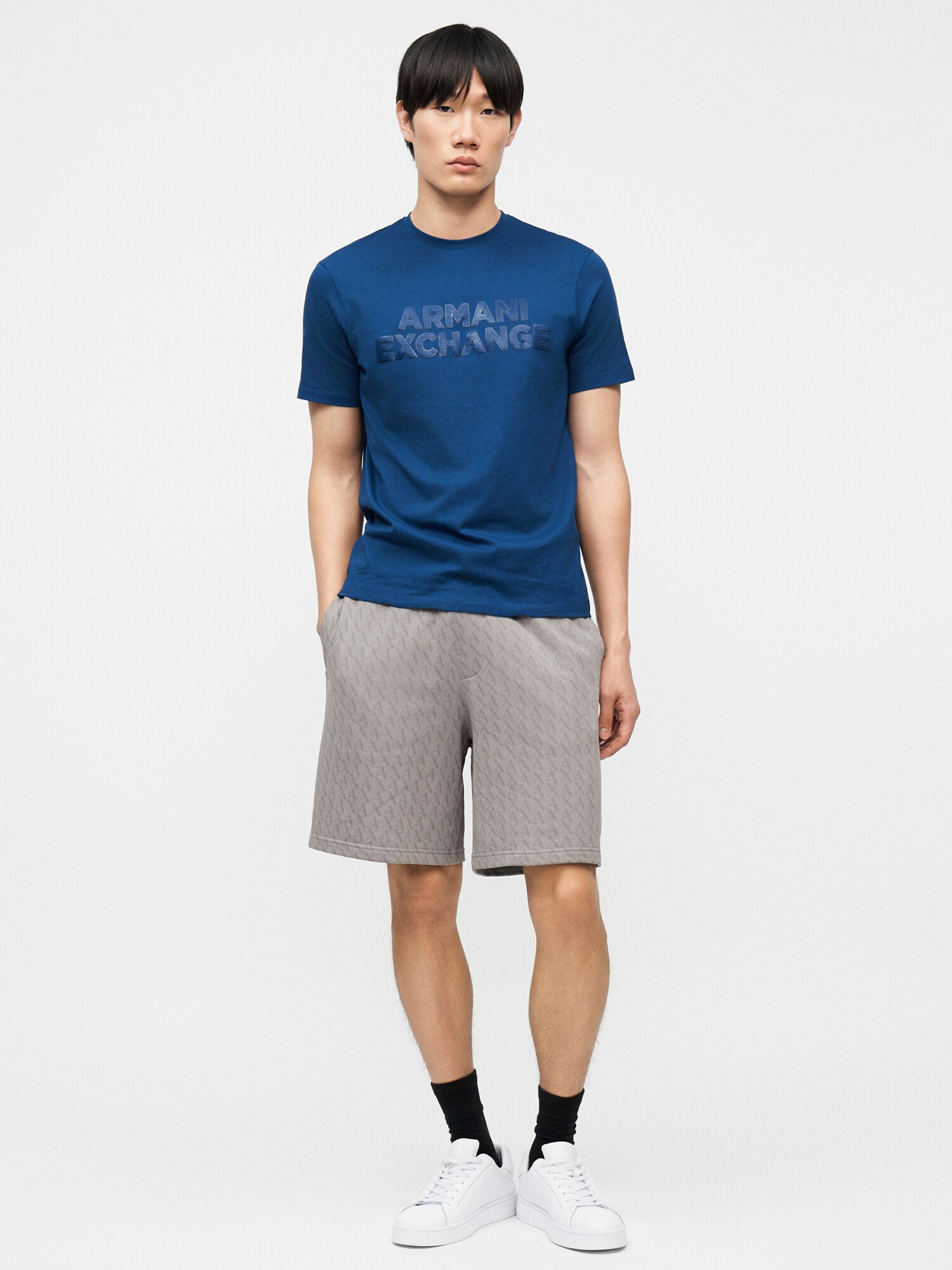 ARMANI EXCHANGE Nohavice  sivá (obrázok 4)