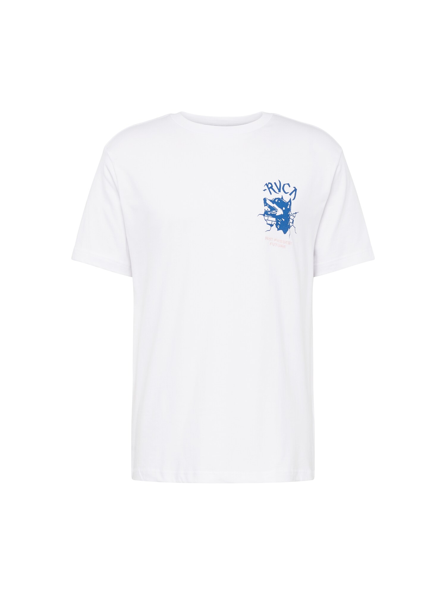 RVCA Marškinėliai mėlyna / rožių spalva / balta